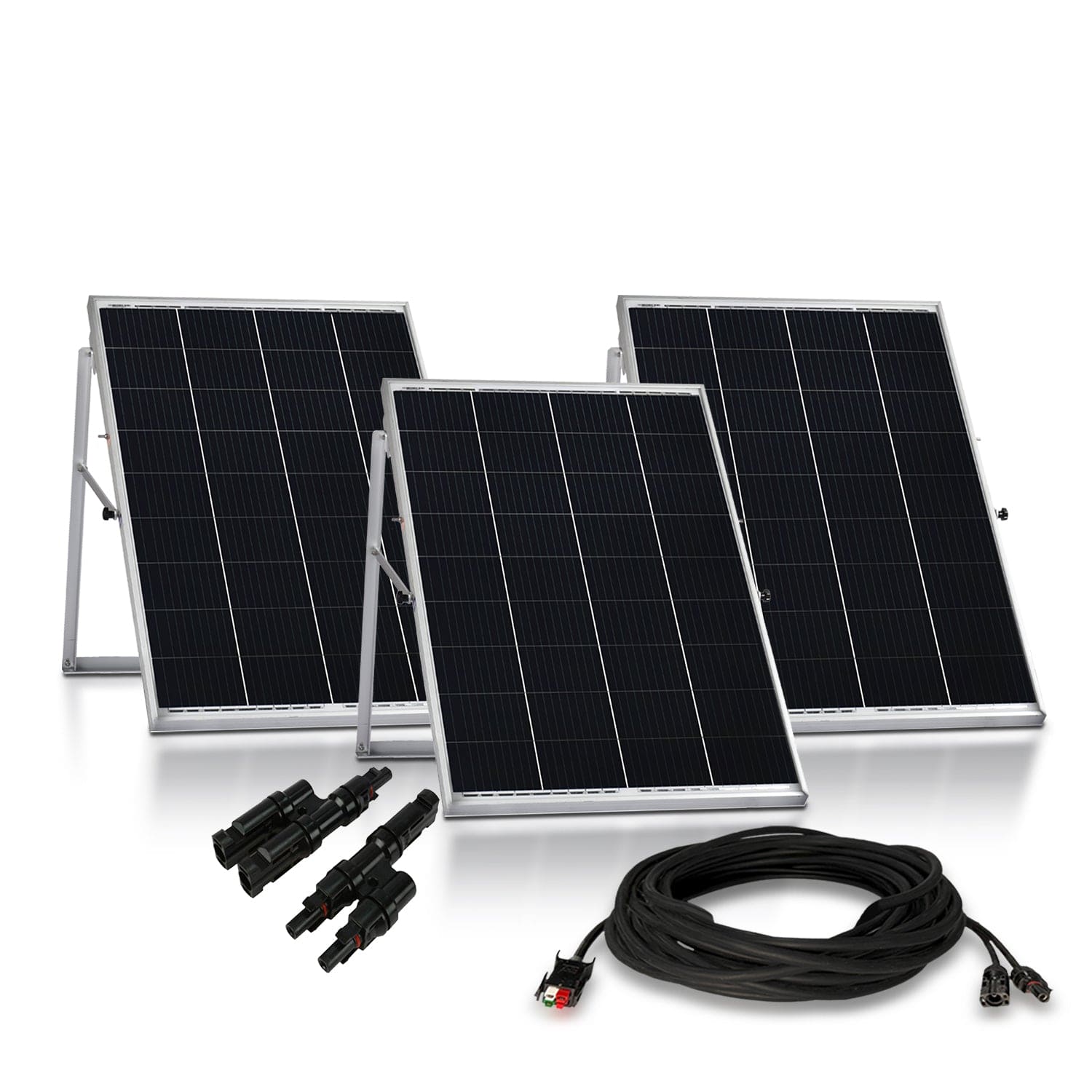 Nature's Generator Power Panel - 3 Panel Solar System for Home & RV | Portable Solar Power Kit for Off-Grid Living, Camping & Emergency Backup