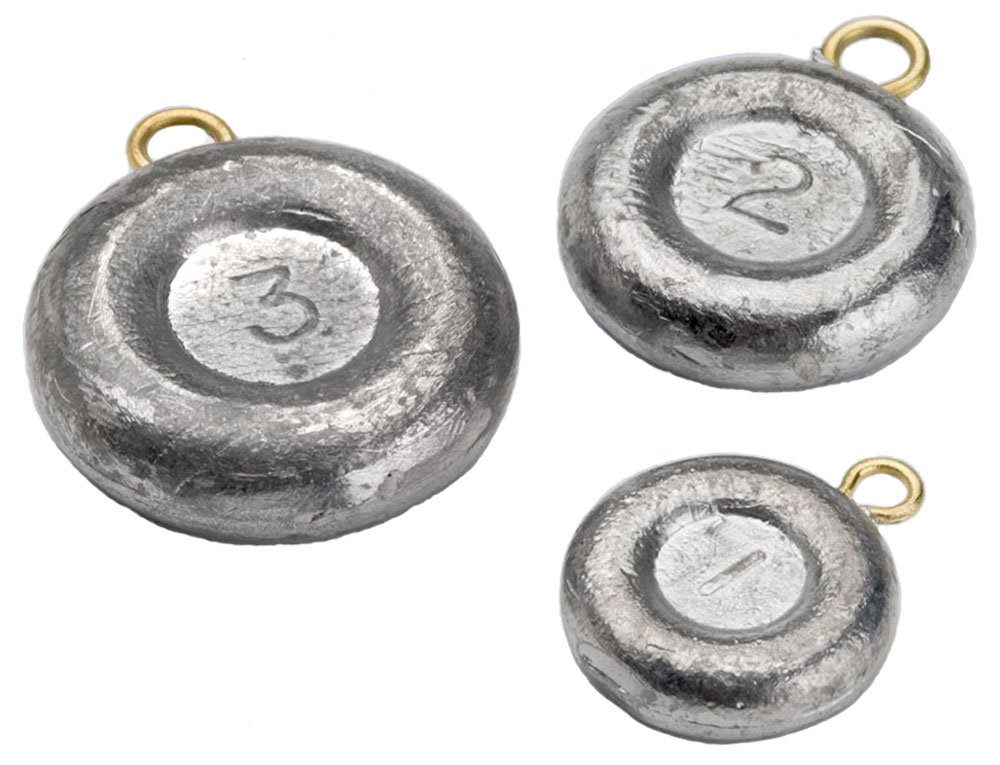 Premium Bullet Weights Disc Fishing Sinkers - Heavy Duty Lead Free Weights for Bass, Walleye & Freshwater Fishing | Ideal for Casting, Trolling & Bottom Fishing