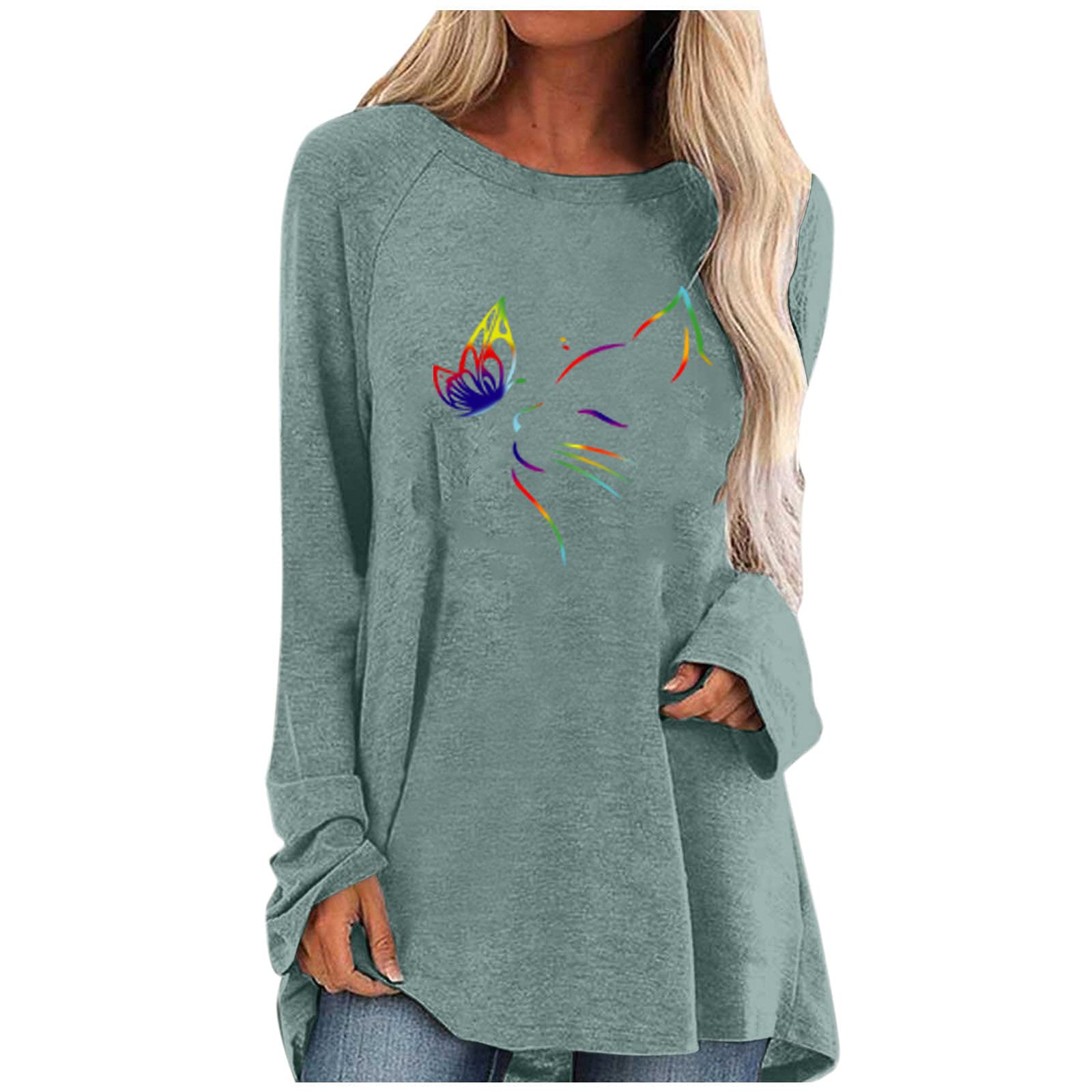 Stylish Long Sleeve T-Shirts for Women - Elegant Teacher & Casual Fall Tops 2022 | Perfect for Work, School & Everyday Wear