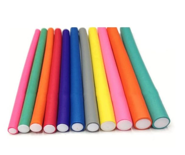 Nyamah Soft Foam Twist Flexi Rods Hair Curler Set - 6 PCS Multicolor Hair Rollers for DIY Styling, Curling Sticks for Natural Waves & Curls - Perfect for Home, Salon, and Travel Hair Care