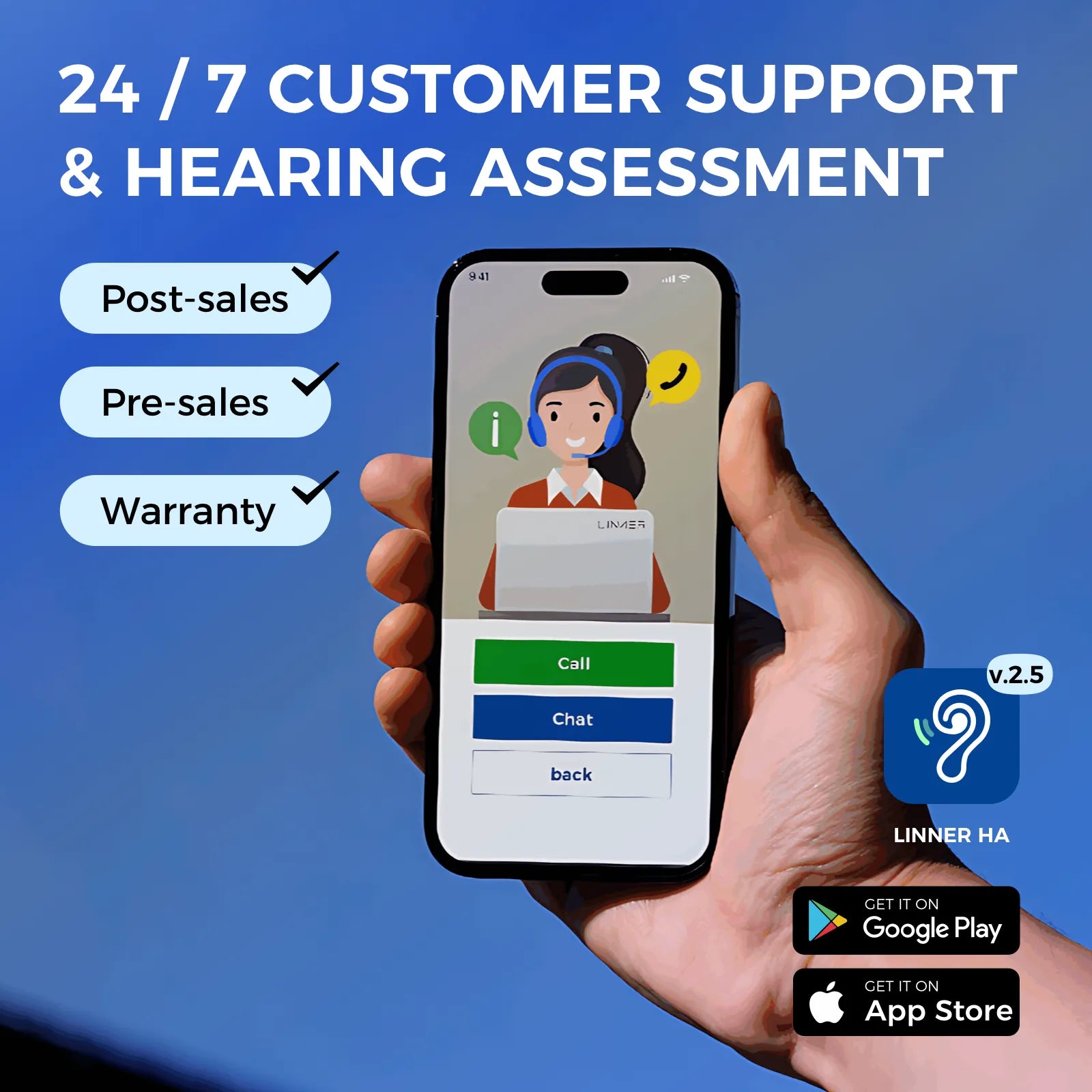 Linner Saturn Series Mini CIC OTC Hearing Aids for Adults - Rechargeable Digital Hearing Amplifier with Noise Reduction for Clear Sound - Perfect for TV Watching, Conversations & Outdoor Activities