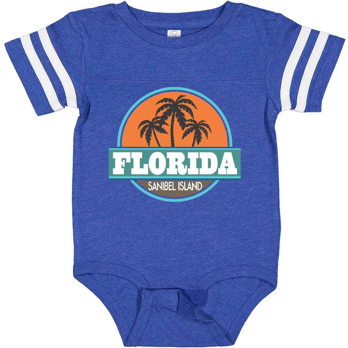 Inktastic Sanibel Island Florida Beach Cities Baby Bodysuit - Cute & Comfortable Infant Onesie for Beach Vacations, Family Outings & Photo Shoots