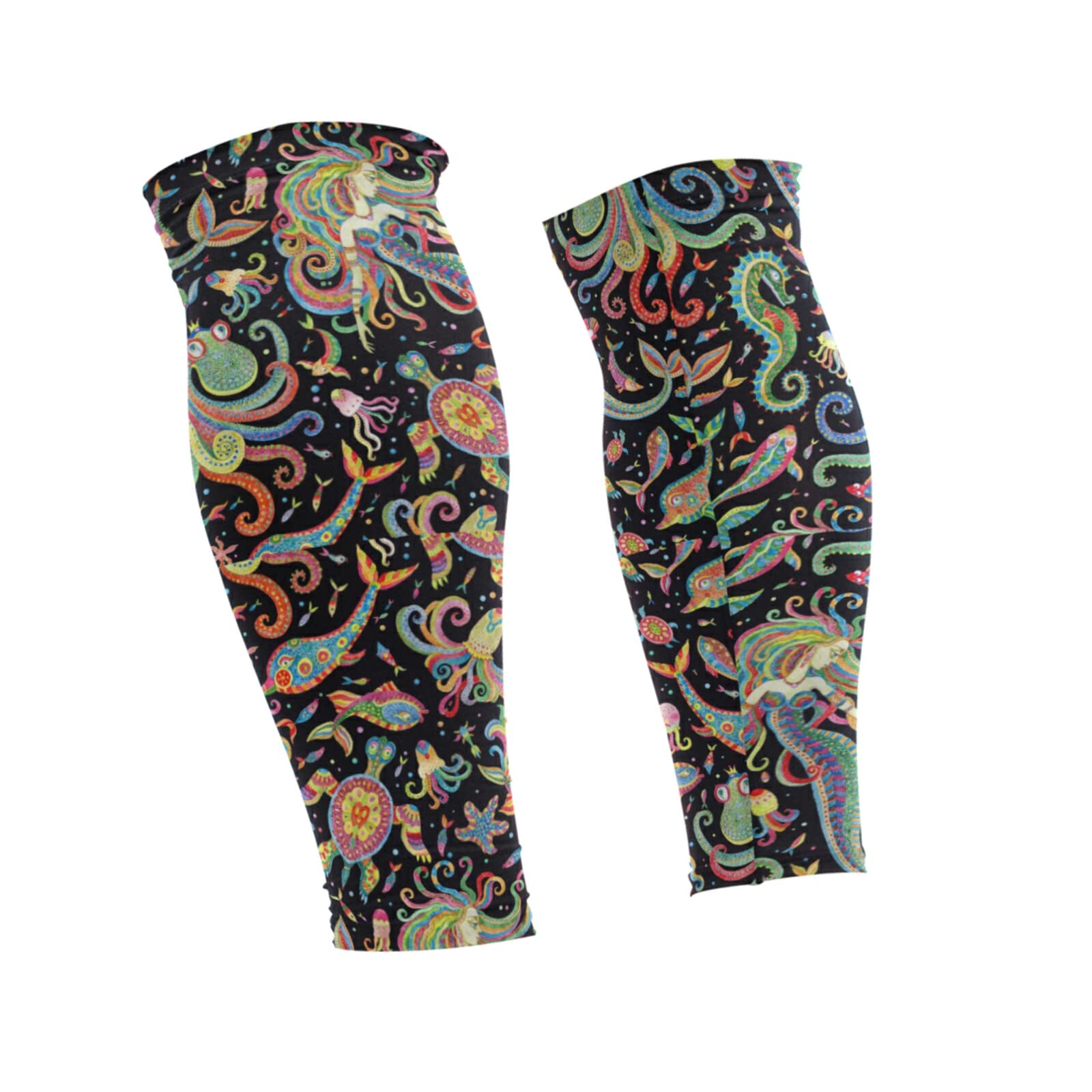 Oyihfvs 1 Pair Knee Compression Sleeves - Breathable Non-Slip Leg Guards for Running, Basketball & Workout - Support & Pain Relief for Men & Women