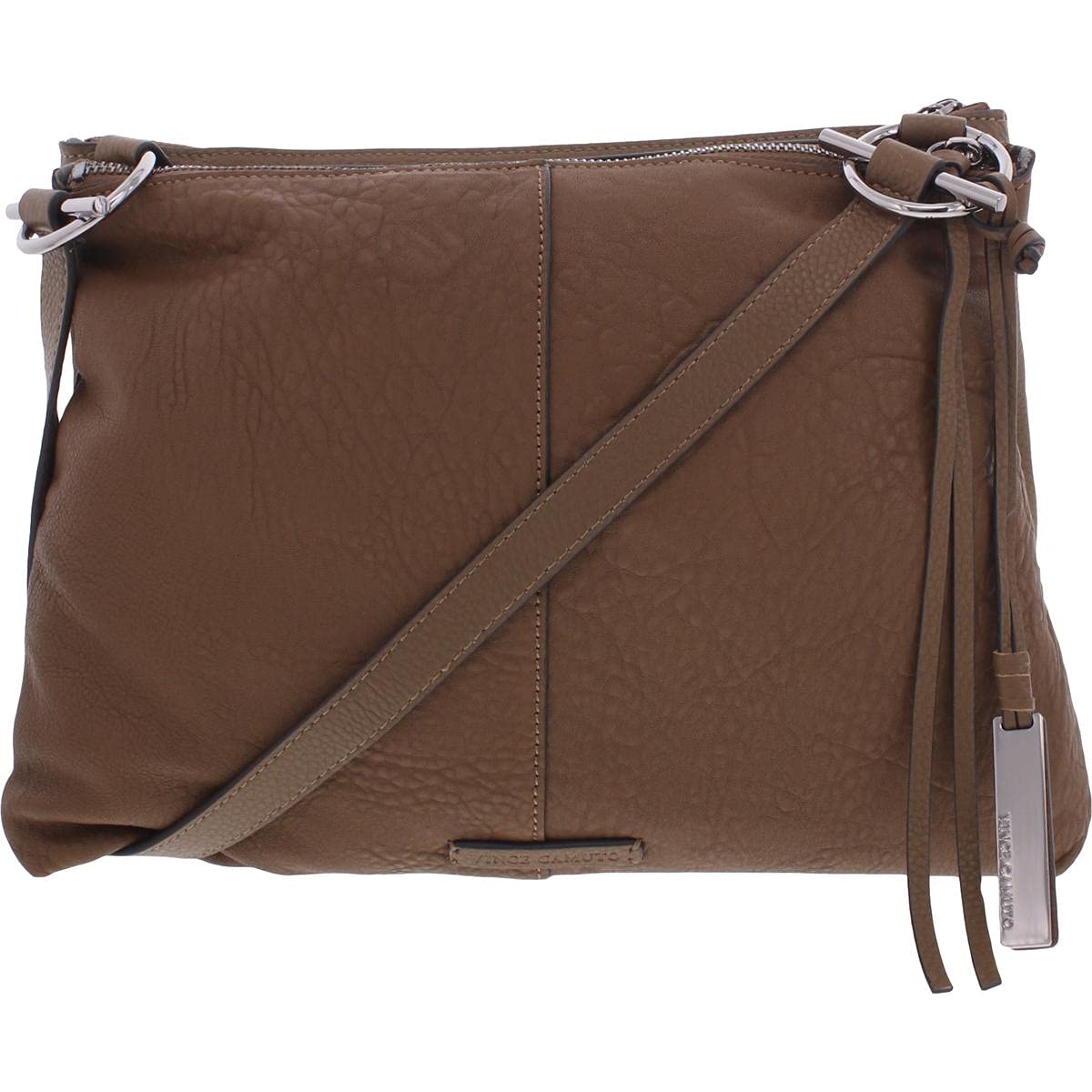 Vince Camuto Women's Keliz Leather Embossed Crossbody Bag - Stylish & Durable Handbag for Everyday Use, Work, and Travel
