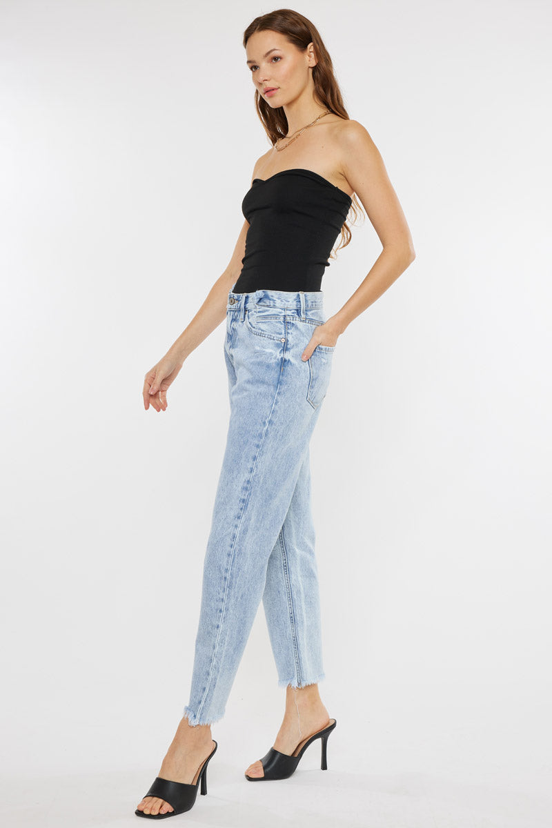 Meadow High Rise Straight Leg Jeans for Women - Stretchy Denim Pants, Comfortable & Flattering Fit - Perfect for Casual Wear, Office & Date Nights
