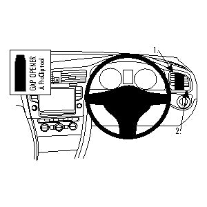 ClicOn No Holes Right Hand Dashboard Mount for Volkswagen Golf VII (2013-2020) - Perfect for GPS, Phone Holders & Car Accessories