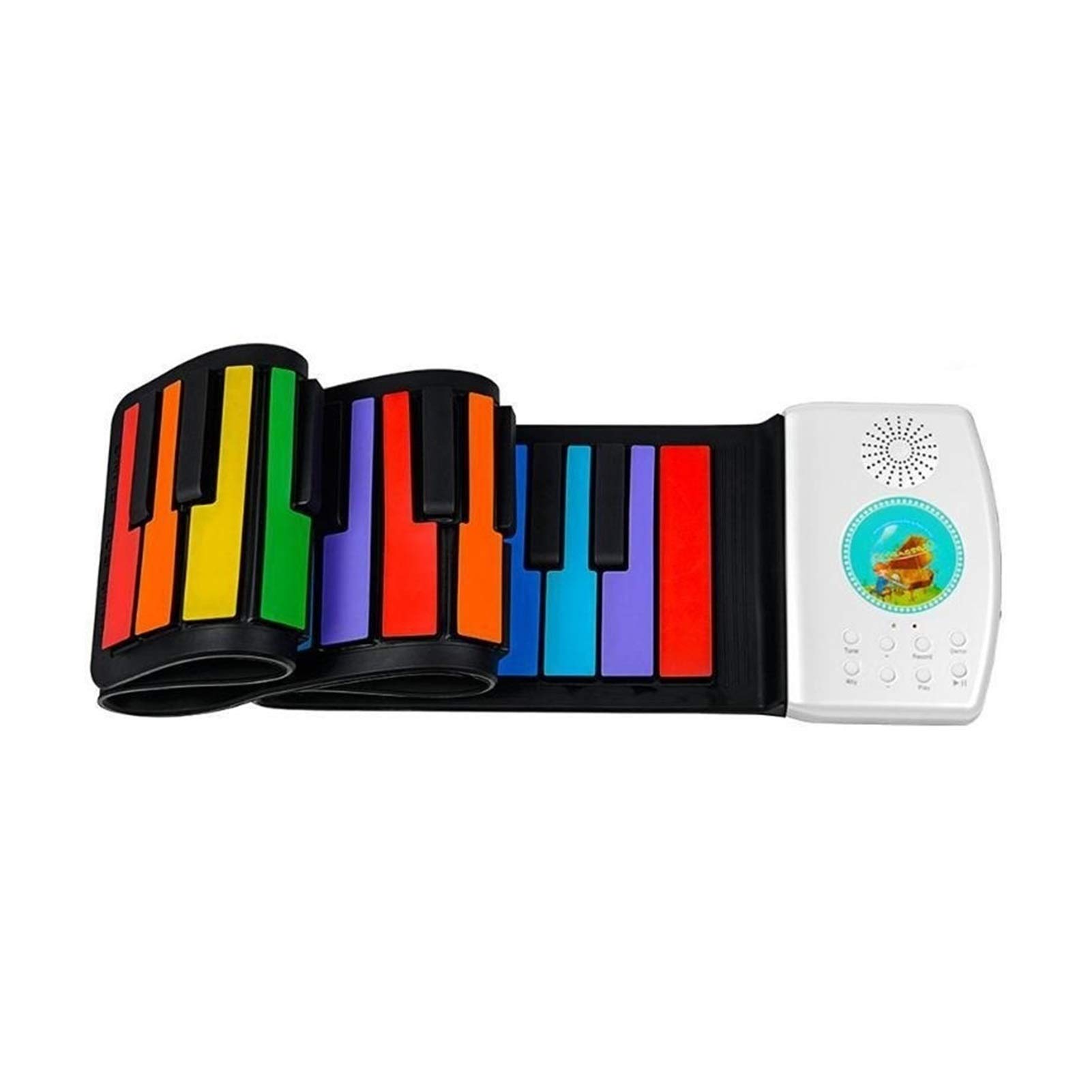 49-Key Silicone Hand Roll-Up Piano - Portable Flexible Electronic Keyboard for Travel, Home & Outdoor Music Practice | WERTYU Brand