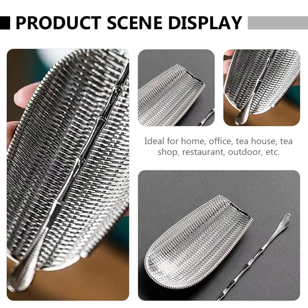 Premium Alloy Tea Scoop Set - Tea Shovel, Needle & Spoon for Tea Ceremony | Perfect for Loose Leaf Tea Brewing, Gongfu Tea Making & Tea House Accessories