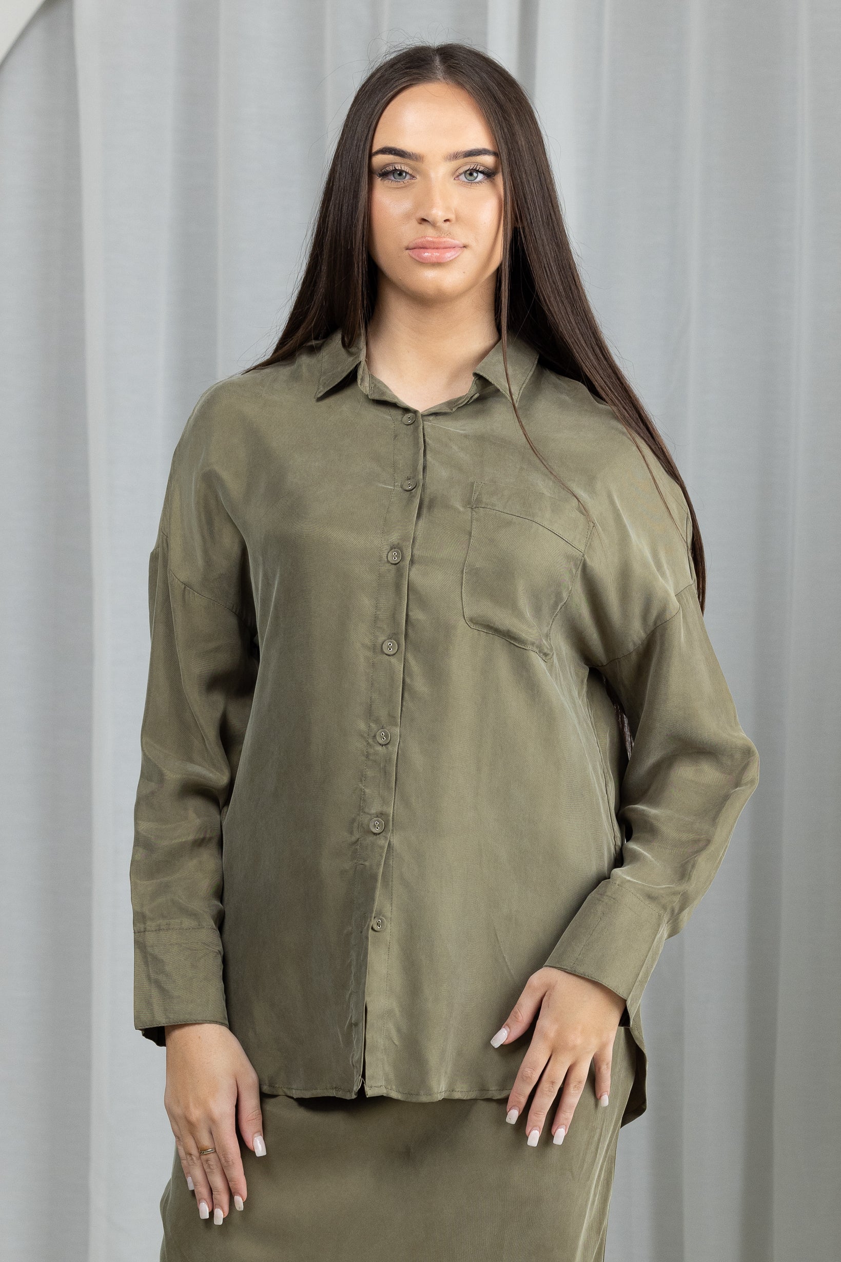 Ciarra Shirt for Women - Stylish Casual Button Down Blouse for Office & Everyday Wear | Perfect for Work, Dates & Social Events