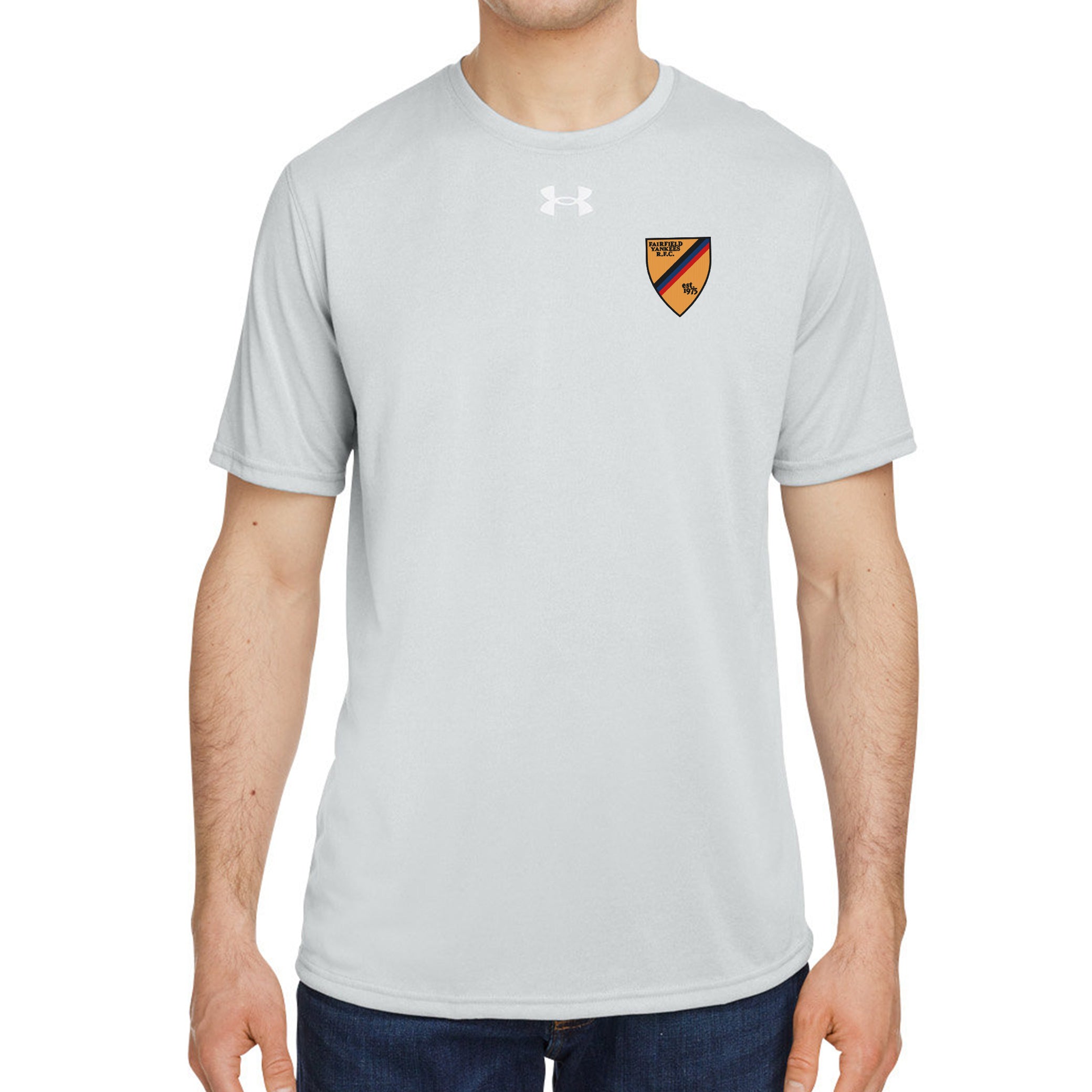 Fairfield Yankees RFC UA Team Tech T-Shirt - Moisture-Wicking Performance Shirt for Rugby & Training - Comfortable Athletic Wear for Men
