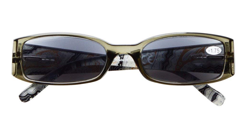 Eyekepper 5 Pairs Women's Reading Glasses with Case - Stylish Readers & Sunglasses for Women - Perfect for Reading, Computer Use, and Outdoor Activities