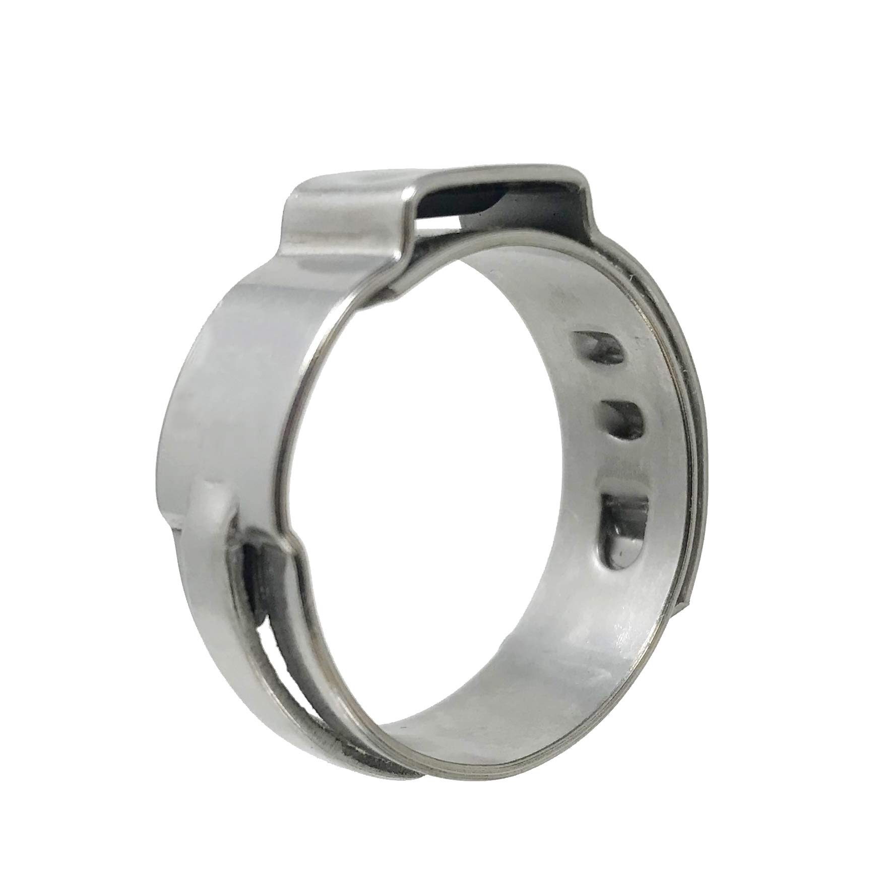 50 PCS 1 Inch PEX Stainless Steel Clamp Rings - NSF Certified No-Lead Plumbing Fittings for PEX Pipes, Radiant Heating Systems & DIY Plumbing Projects - Secure Connection for Home Water Supply & Hydronic Heating Installations