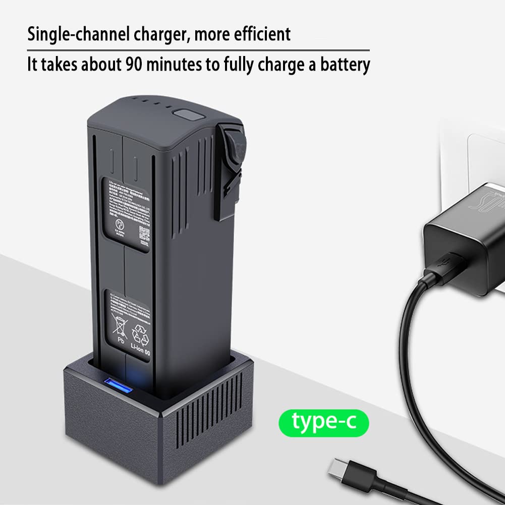 DJI Mavic 3 Fast Charging Portable Battery Charger - Single USB Charger Compatible with Mavic 3 Pro & Mavic 3 Cine Drones | Perfect for Travel, Outdoor Adventures & Aerial Photography