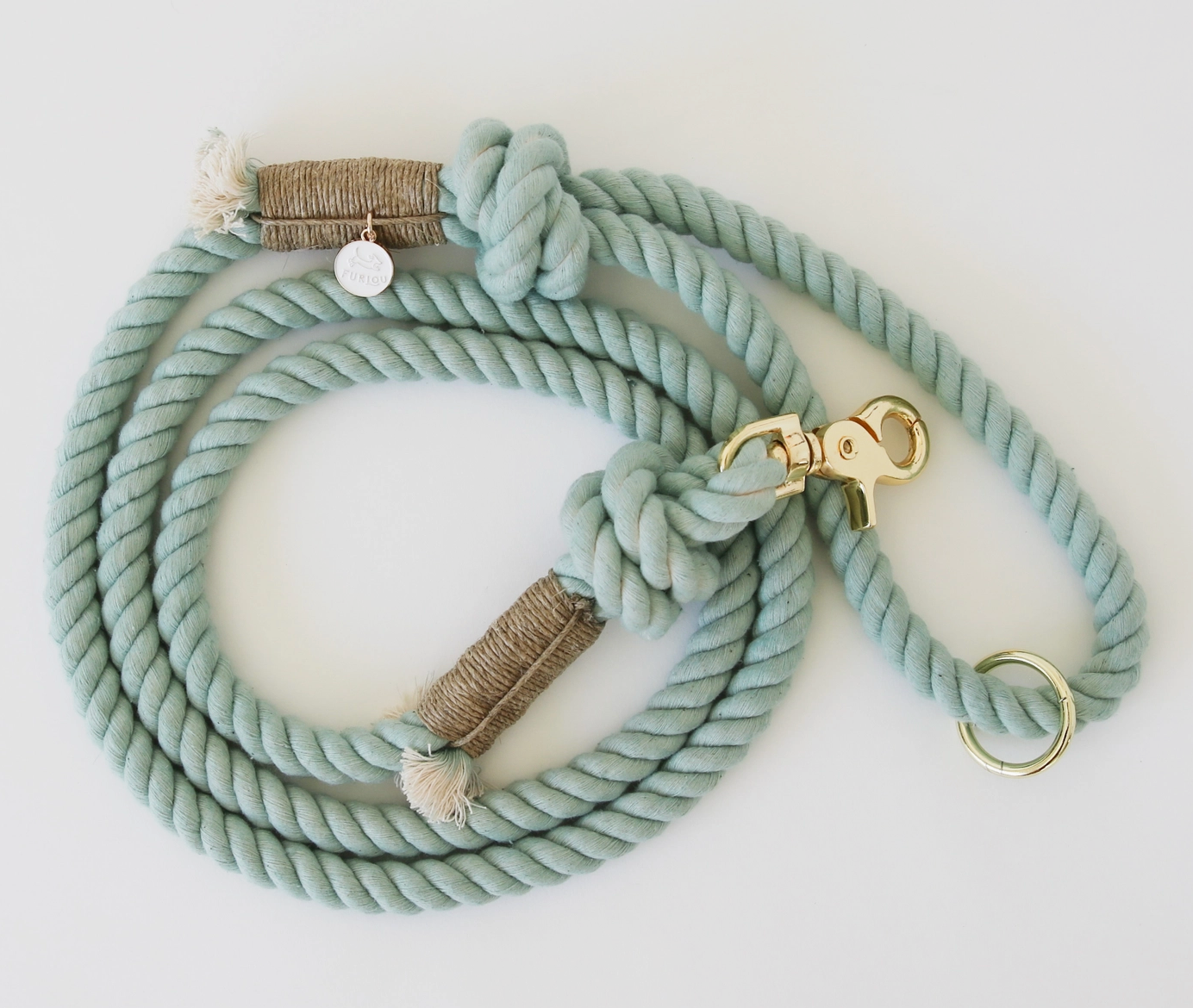 **Furlou Durable Rope Dog Leash - Strong & Adjustable Pet Walking Lead for Small Medium Large Dogs - Perfect for Outdoor Adventures, Training & Daily Walks**