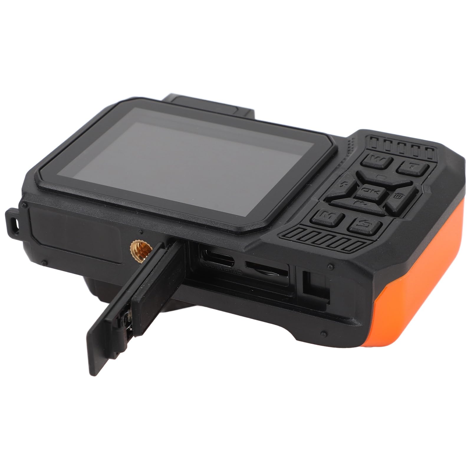 4K 65MP Dual Screen Underwater Digital Camera with 10x Digital Zoom - Waterproof Snorkeling Camera for Travel & Sports (Orange) | Perfect for Scuba Diving, Beach Vacations & Outdoor Adventures