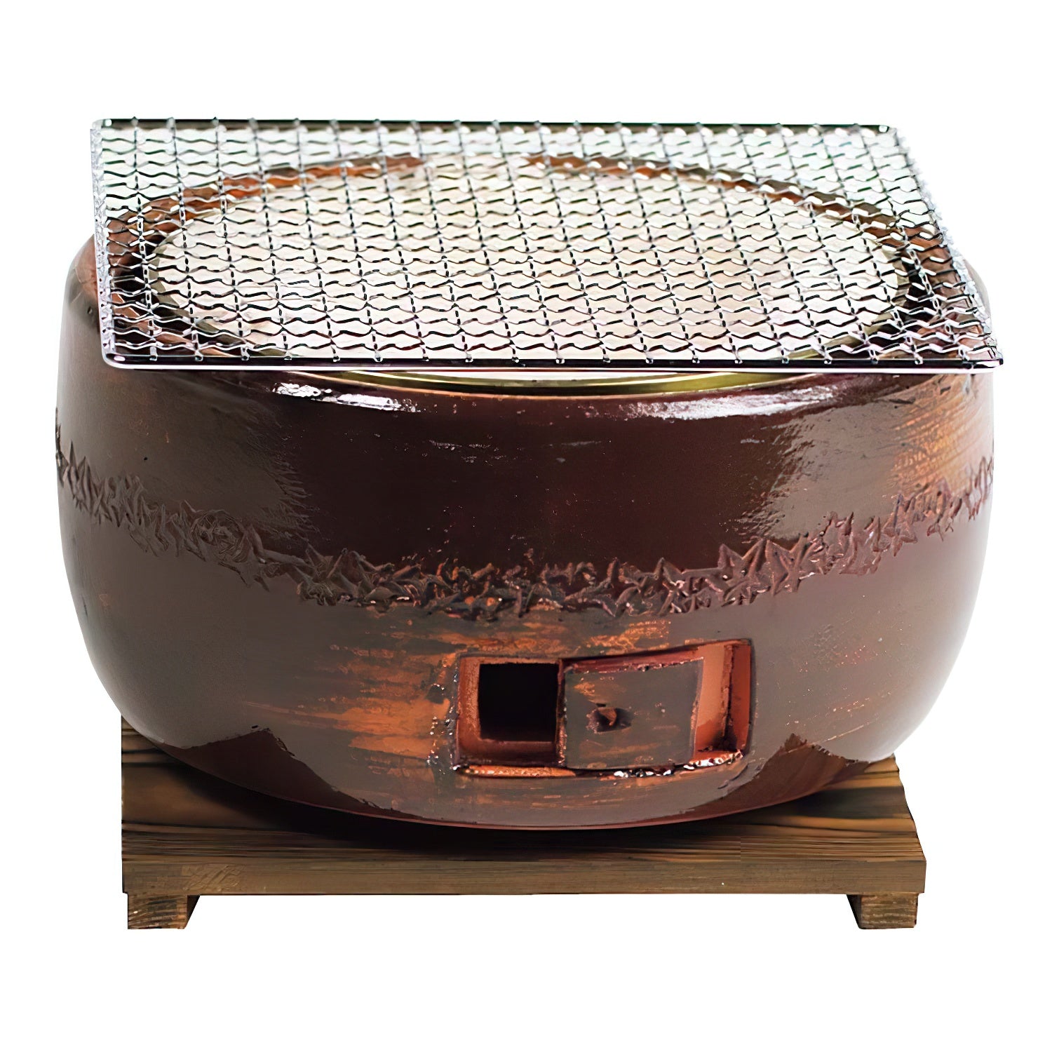 Premium Kinka Ceramic Large Charcoal Konro Grill for Outdoor BBQ - Perfect for Backyard Grilling, Camping & Japanese Yakiniku Cooking