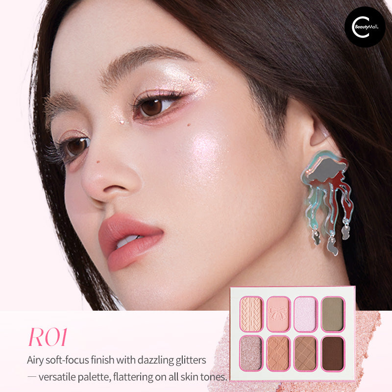 RMT Garden of Dreams 8 Color Eyeshadow Palette - Highly Pigmented, Long Lasting Makeup for Day & Night Looks - Perfect for Parties, Weddings & Everyday Wear
