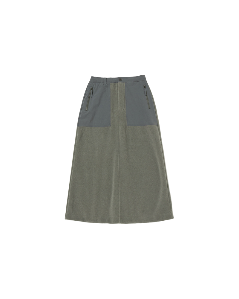 Double Face Fleece Skirt for Women - Soft & Warm Winter Skirt with Pockets - Perfect for Casual Outfits, Office Wear & Cold Weather Fashion