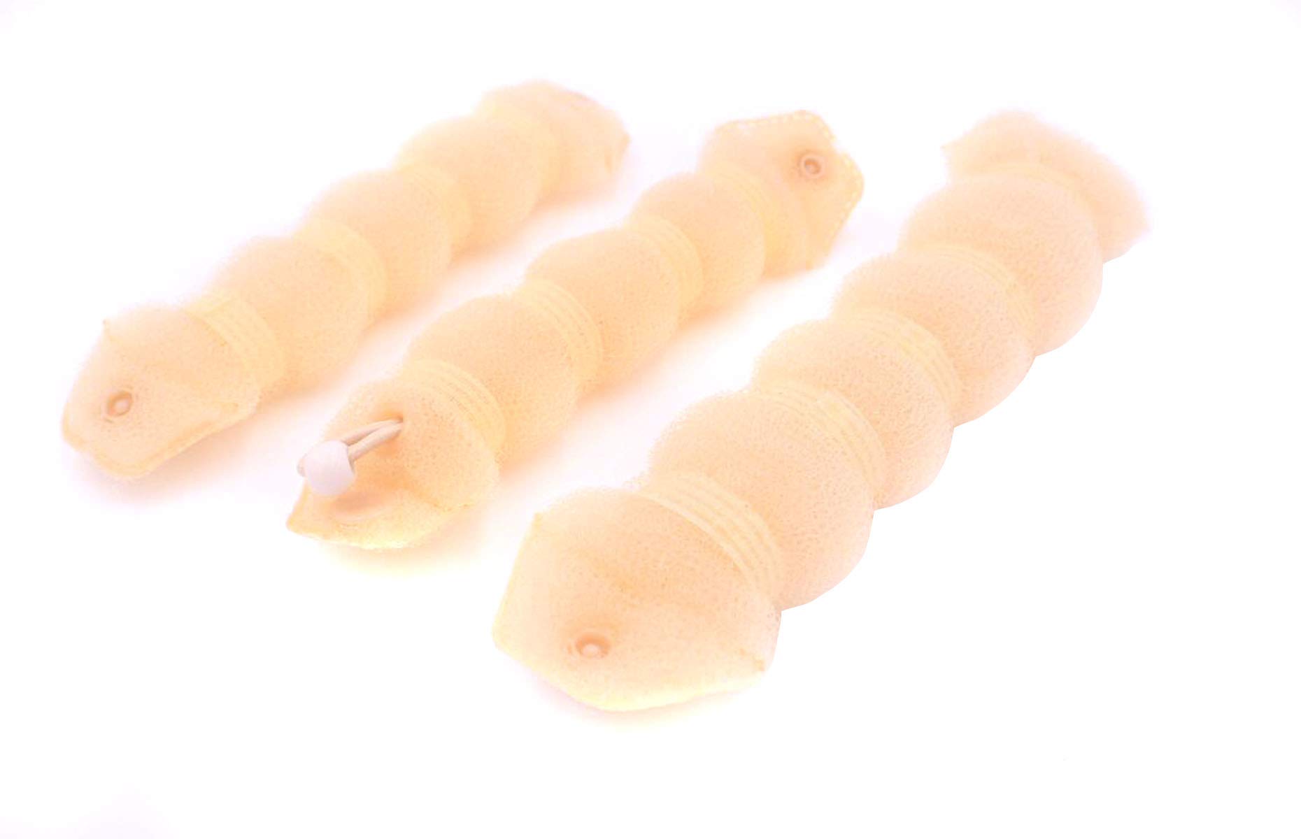 2-Pack Beige Magic Hair Donut Bun Maker Set for Women - Large & Small Hair Ring Styler, Updo Scrunchie, Chignon Hairpiece (Perfect for Parties, Weddings & Everyday Hairstyles)