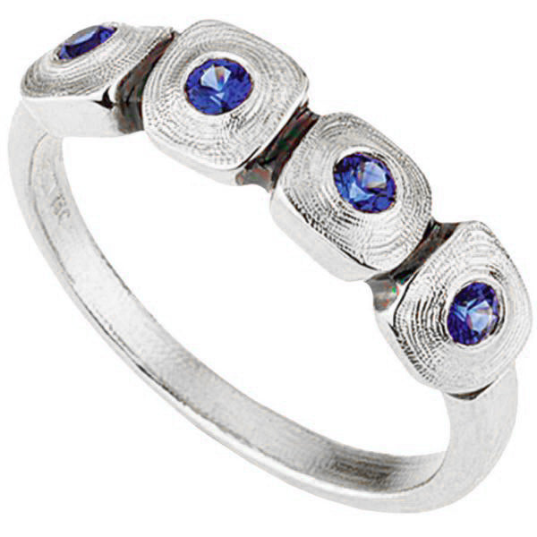 Alex Sepkus Dancing Squares Large Ring R 212PSA - Elegant Sterling Silver Statement Ring for Women, Perfect for Parties, Weddings & Special Occasions