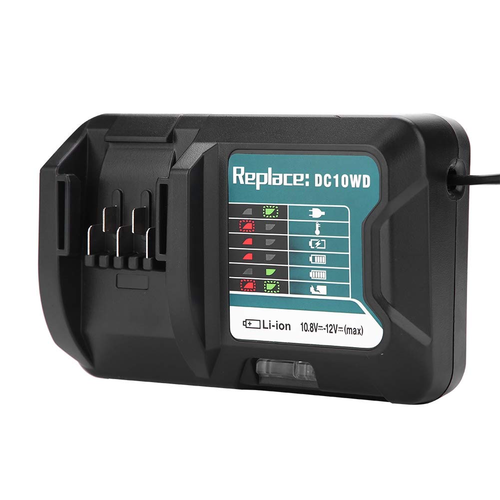 Intelligent Fast Battery Charger for 10.8V 12V DC10WD/BL1015 - 100-240V Universal Charger with US Plug - Perfect for Power Tools, Electric Vehicles & Home Appliances