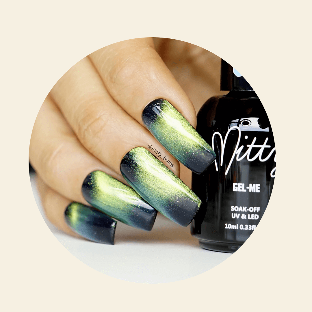 Mitty Cat Eye Gel Polish Magic 15ml - Long Lasting UV/LED Nail Polish with Magnetic Effect - Perfect for Manicures, Nail Art & Salon Use