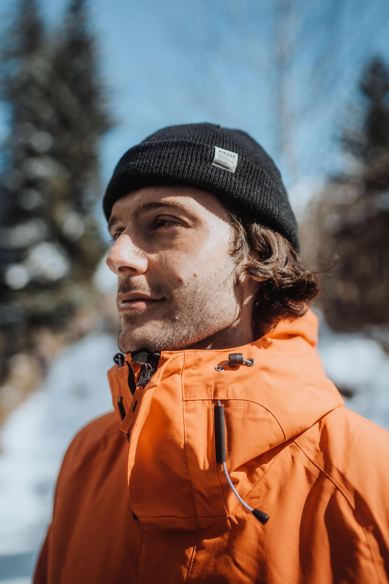 Wedze Fisherman Knit Beanie - Warm Winter Hat for Men & Women - Soft Acrylic Wool Blend - Perfect for Skiing, Hiking & Outdoor Activities