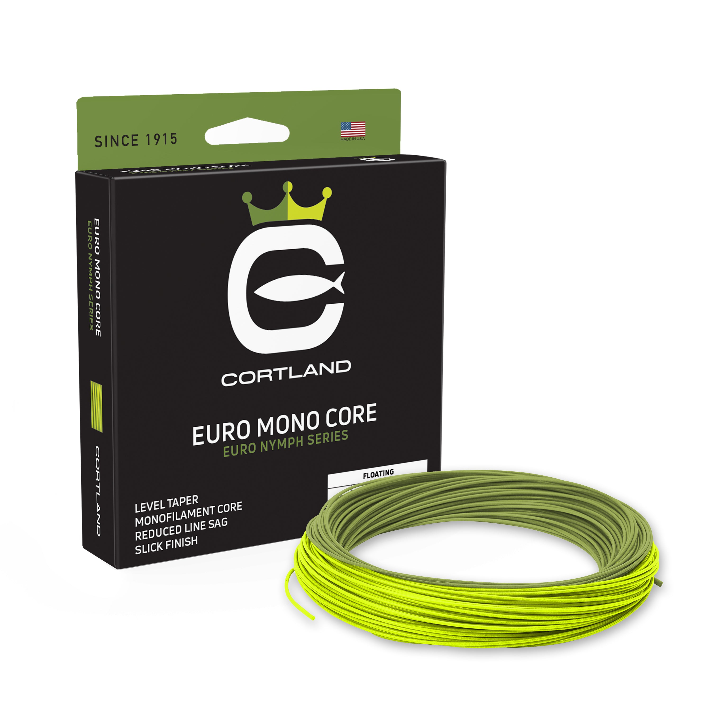Euro Nymph Mono Core Fly Fishing Line - Strong & Durable for Trout & Salmon - Perfect for Freshwater & Stream Fishing