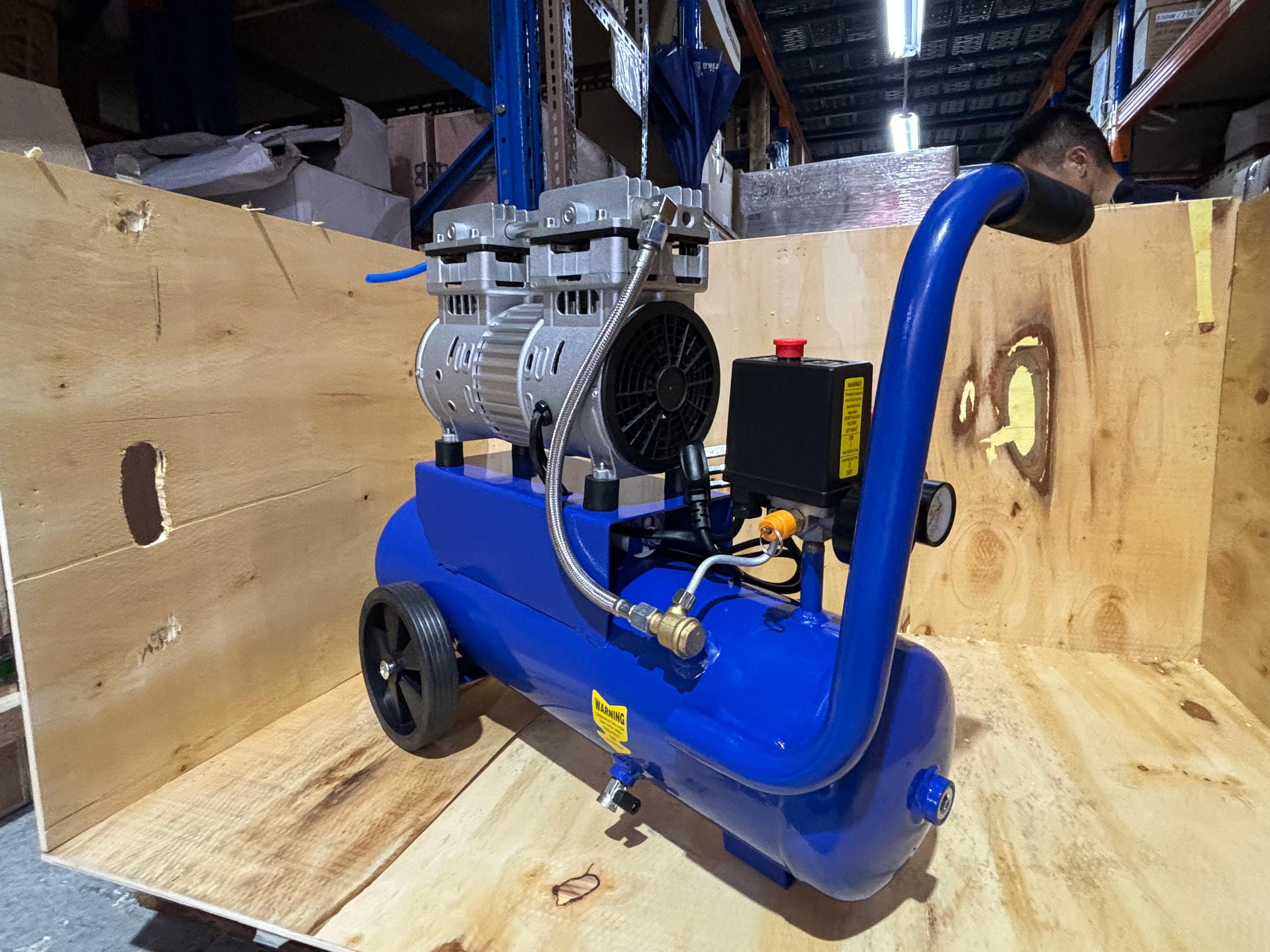 1.5HP 12L Oil-Free Silent Air Compressor by Aiko | Model GDG12 - Perfect for Home DIY, Woodworking, and Inflating Tires