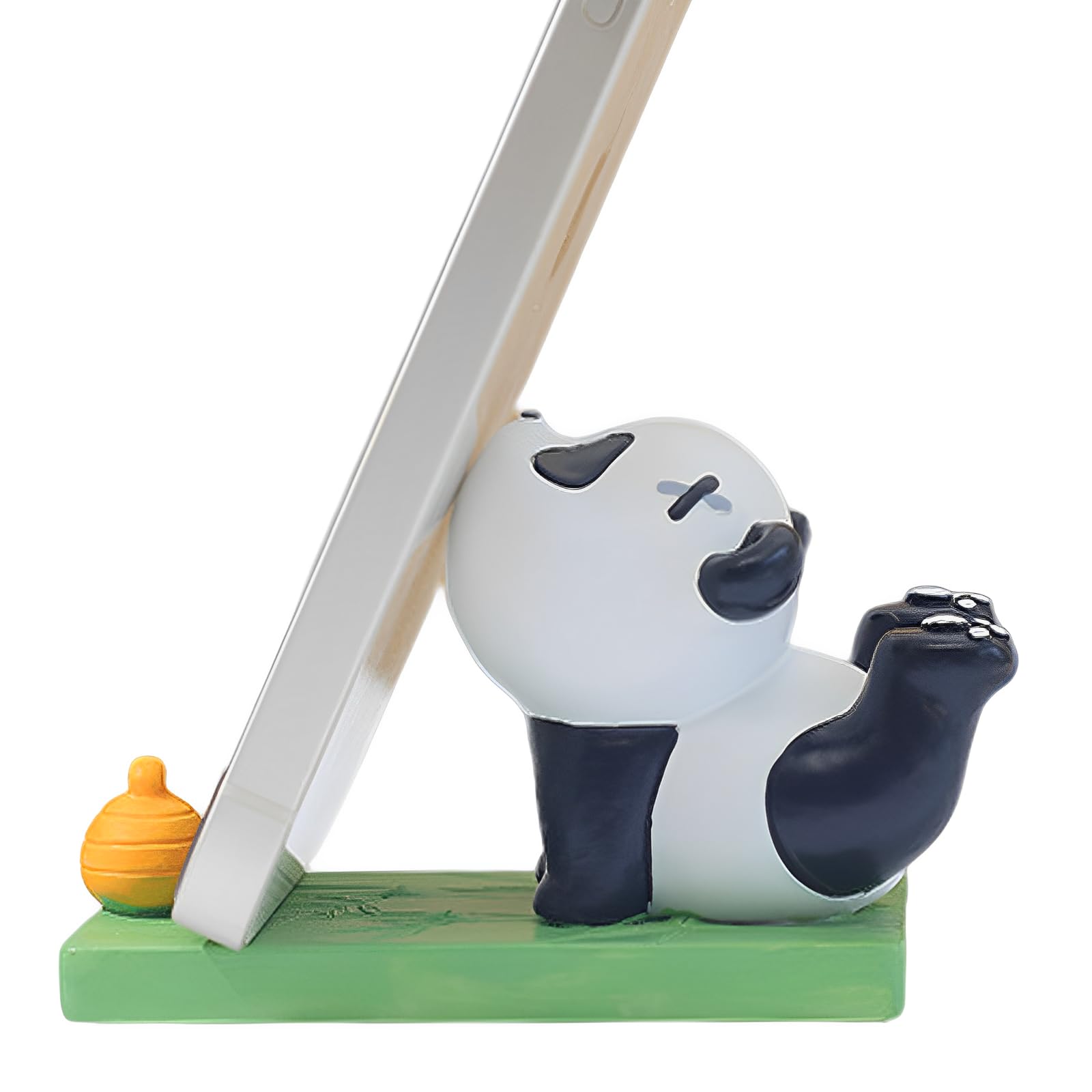Cute Yoga Panda Phone Stand for Desk - Adorable Bear Smartphone Holder for iPhone, Samsung, Huawei, Xiaomi - Kawaii Animal Phone Accessory for Office, Bedroom & Home Decor - Perfect for Work, Study & Relaxation