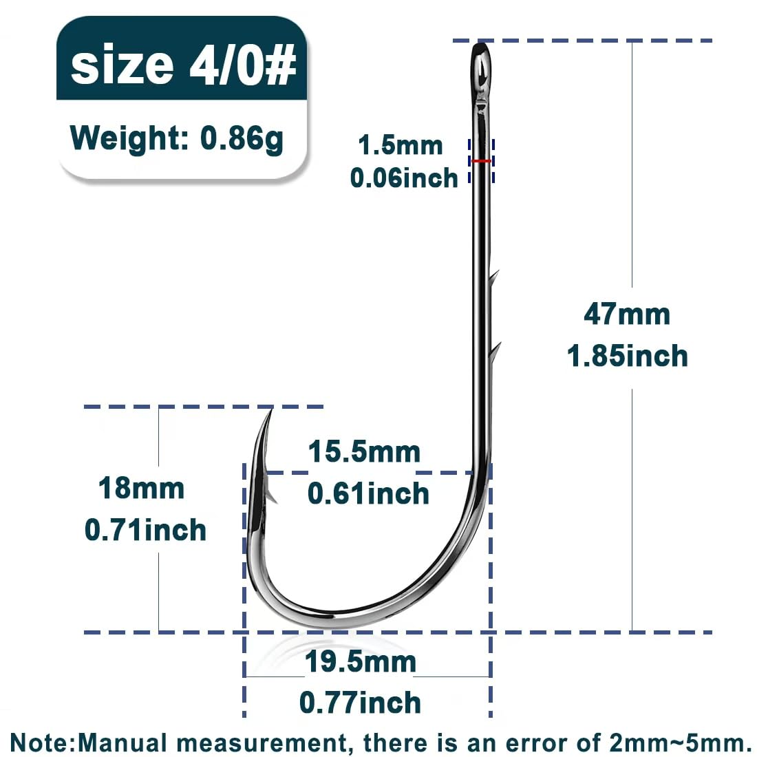 Premium Fishing Hooks - Live Shrimp & Bait Holder Hooks for Saltwater & Freshwater Fishing | 2/3/4 Size Catfish Bass Lures | Ideal for Deep Sea, Lake & River Fishing Adventures