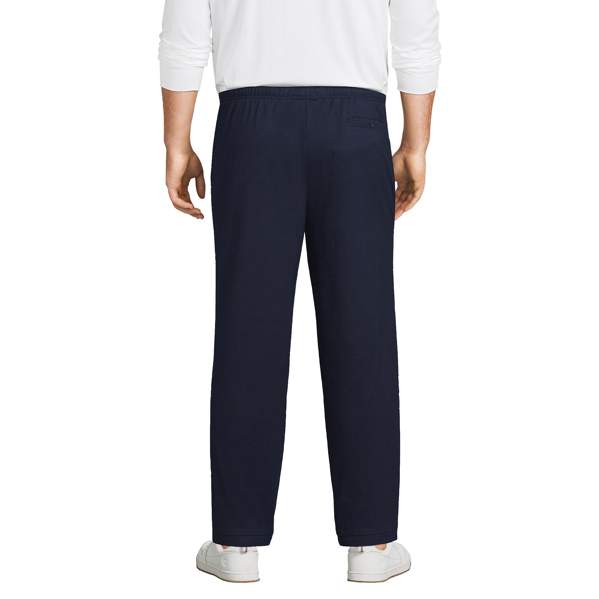 Lands' End Men's Jersey Knit Sweatpants - Comfortable Casual Lounge Pants for Relaxing at Home, Running Errands & Travel