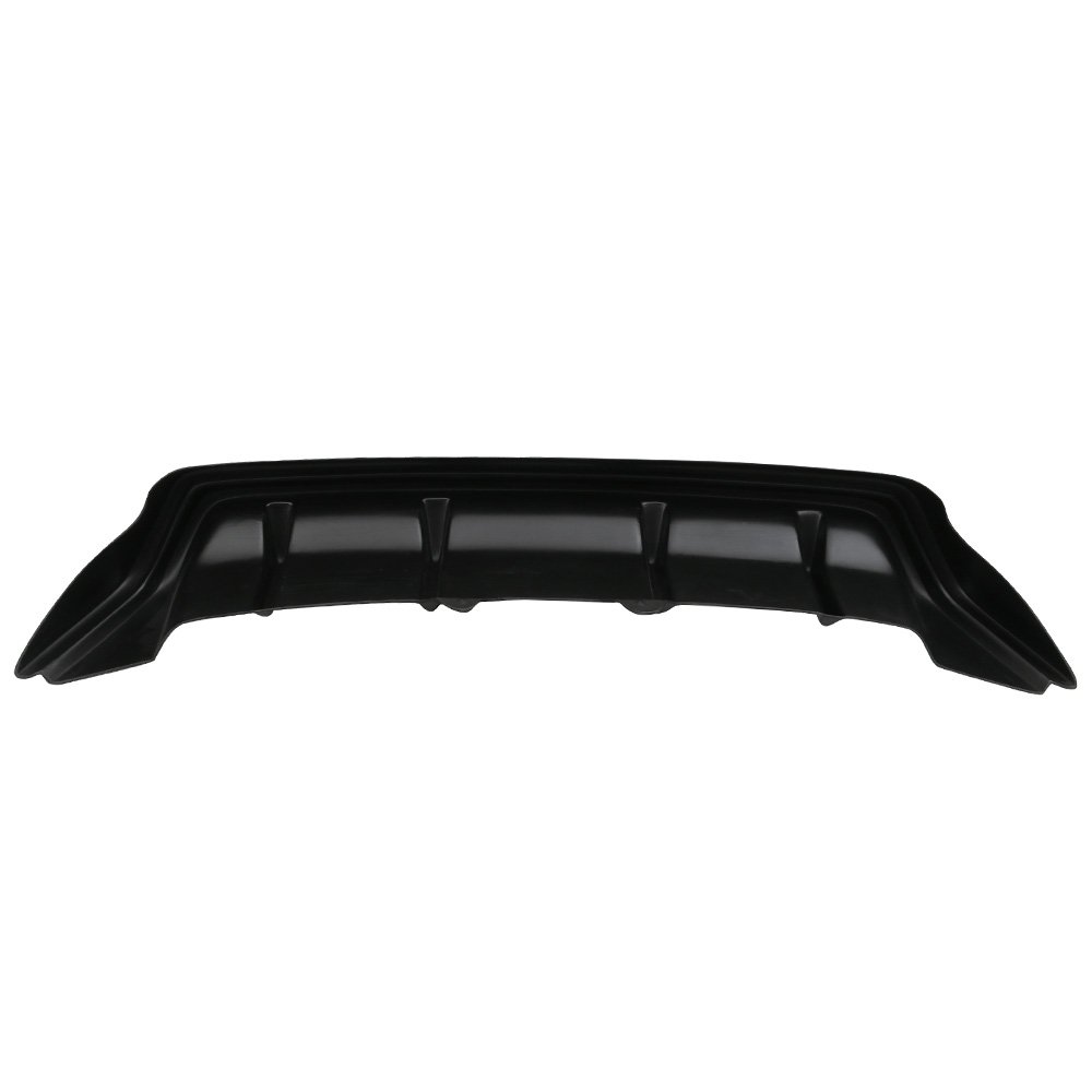 IKON MOTORSPORTS Black PP Rear Bumper Lip Diffuser - F-Sport Style for 2015-2017 Lexus RC300/RC350 | Enhances Aerodynamics & Sporty Look for Street Racing & Car Shows