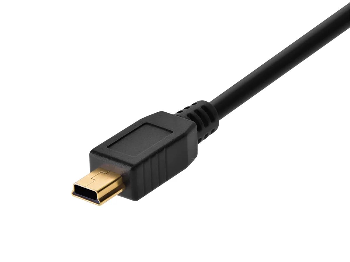 Leica M Digital Camera USB 2.0 A to Mini B 5-Pin Replacement Cable (3 Feet) - Compatible with Leica M8, M9, M10 - Perfect for Photo Studio, Travel & Data Transfer