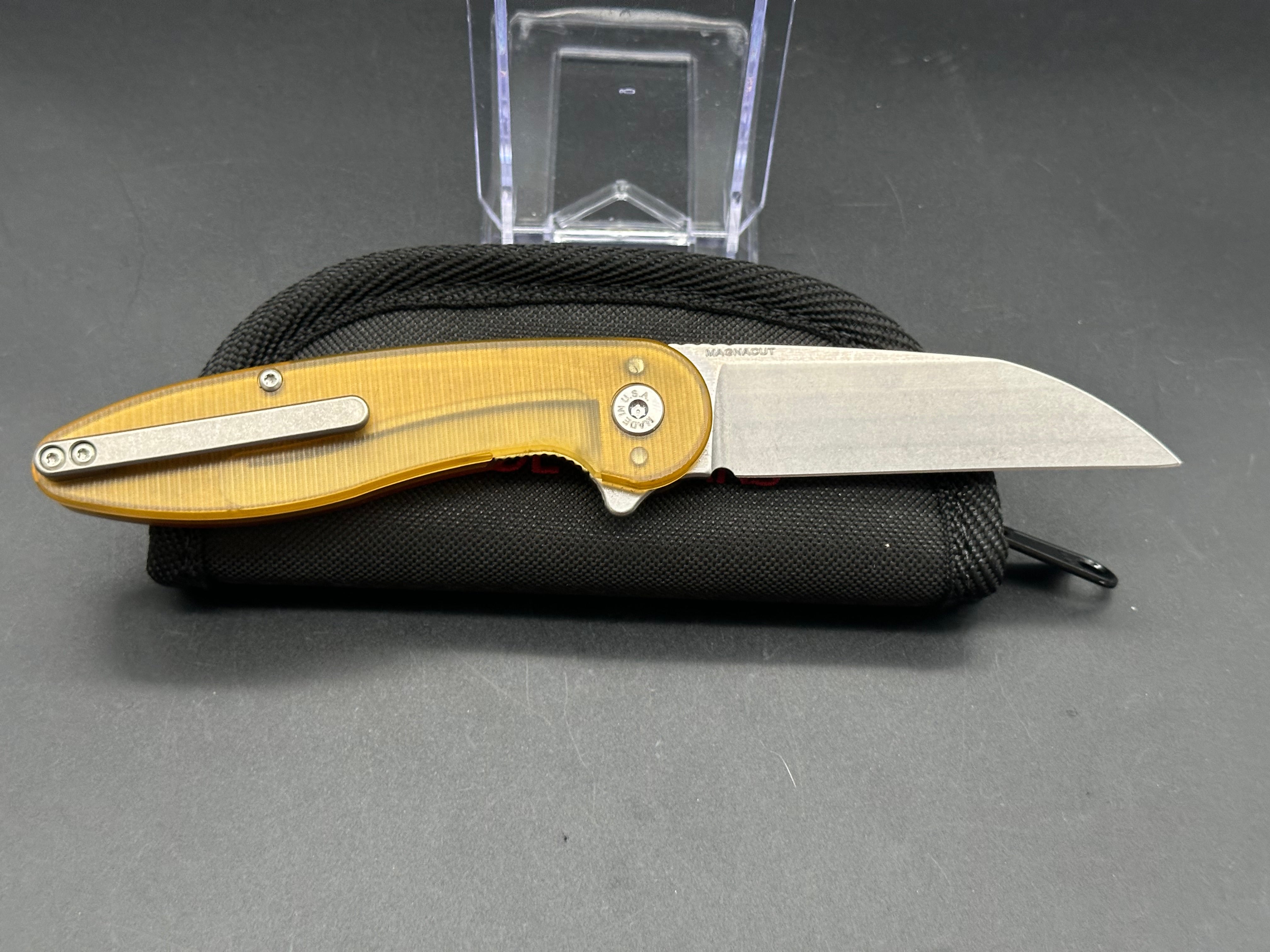 American Blade Works Model 1 V6 Folding Knife with Premium Skiff Bearings - EDC Pocket Knife for Outdoor, Camping & Everyday Carry