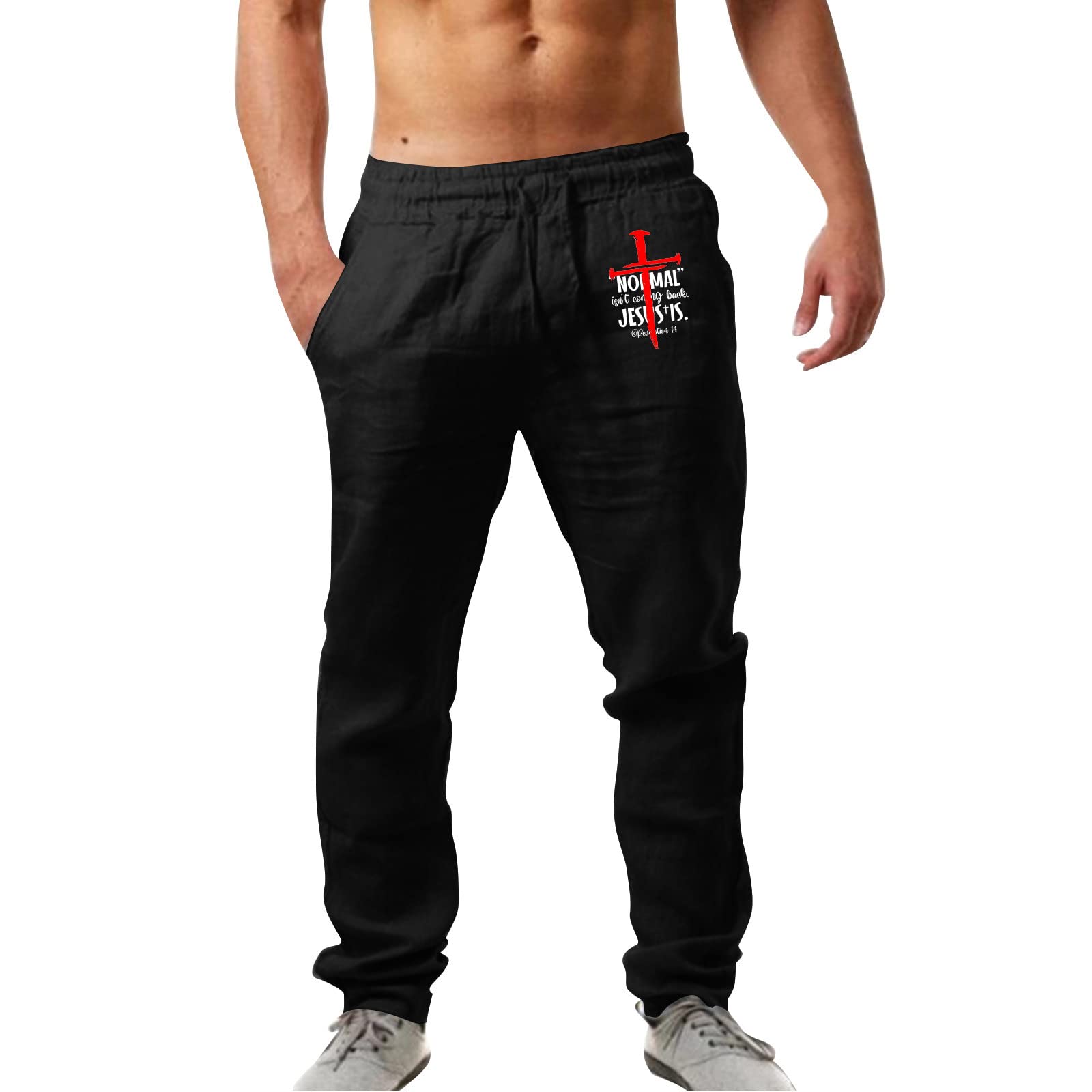 Bimgwuz Men's Athletic Jogger Pants with Zipper Pockets - Comfortable Sweatpants for Running, Gym & Casual Wear - Moisture Wicking Training Pants for Workouts & Lounge