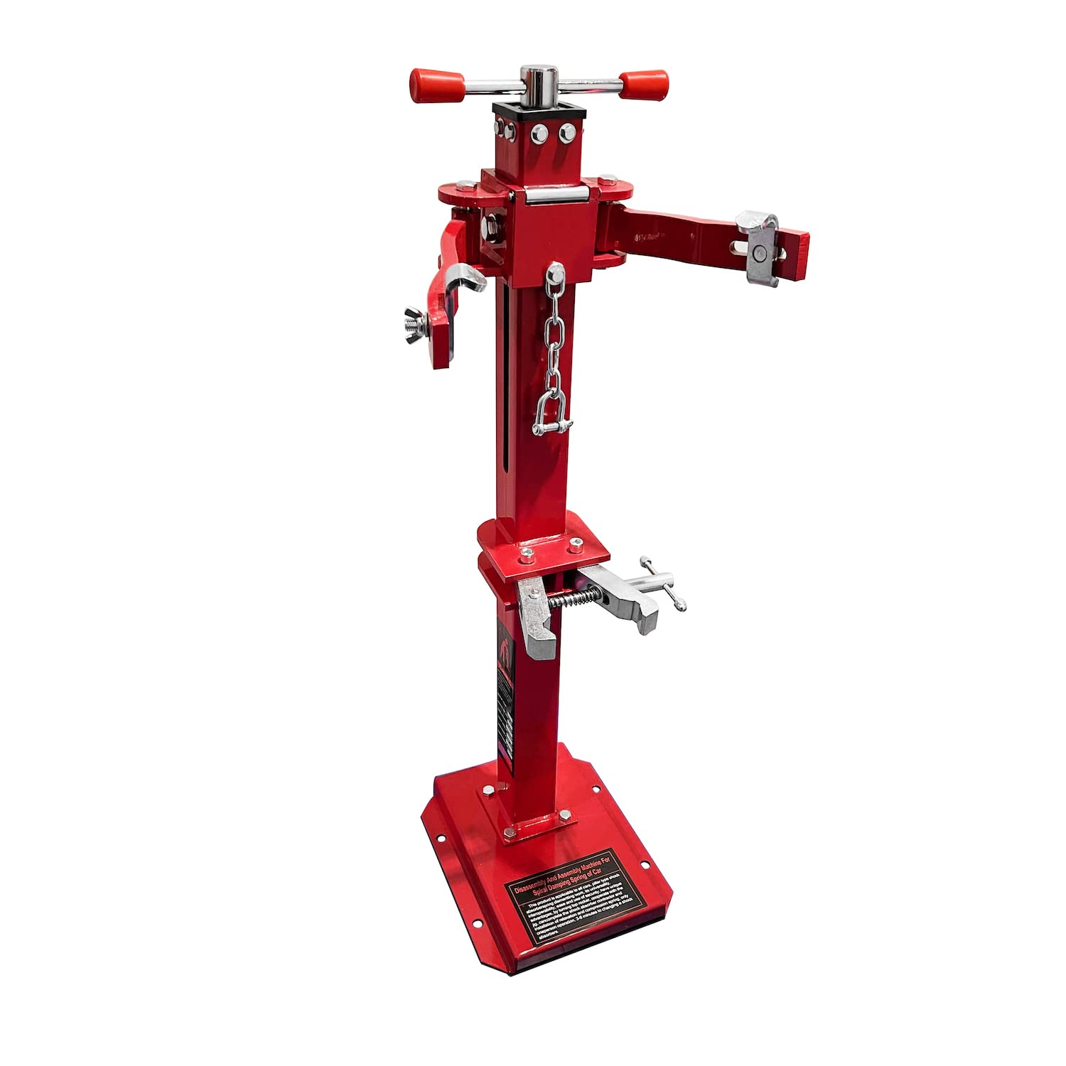 HTTMT Heavy Duty Hydraulic Spring Compressor for Cars - Red Manual Coil Spring Compressor Tool with 16.92