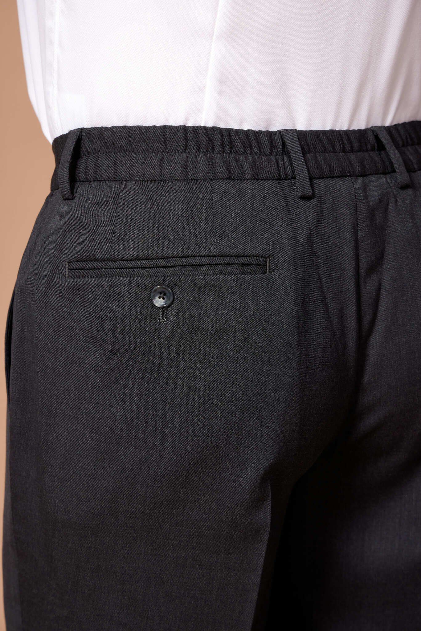SARTORIAL EDGE Stretch Dress Pants for Men - Comfortable Slim Fit Black Office Trousers - Perfect for Business, Work & Formal Occasions
