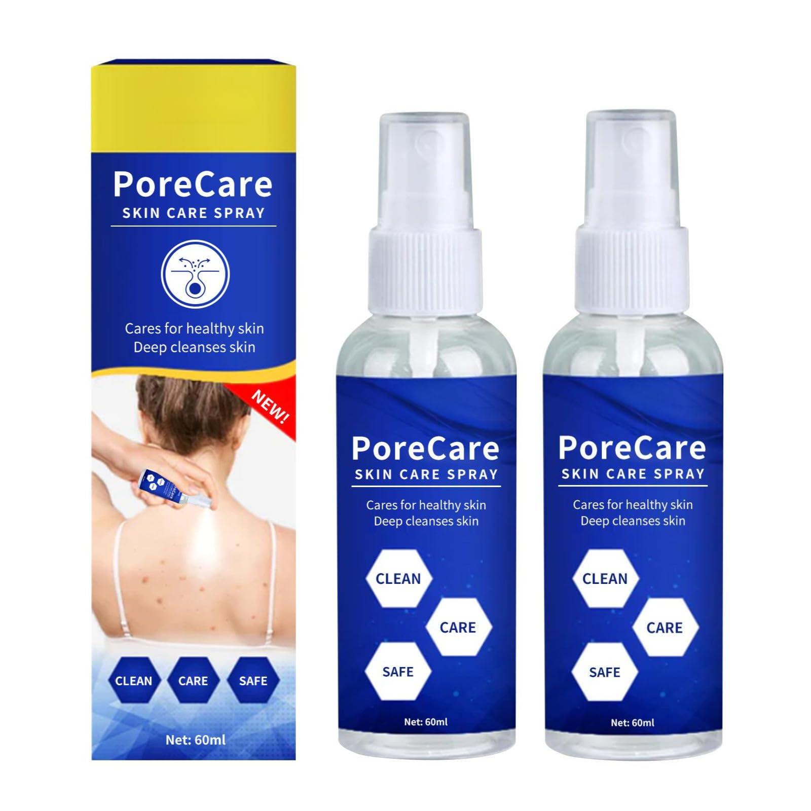 Deep Cleansing Pore Care Spray - Gentle & Effective pH Balanced Skincare for Healthy Skin & Minimized Pores | Daily Facial Treatment for Oily, Acne-Prone & Sensitive Skin Types