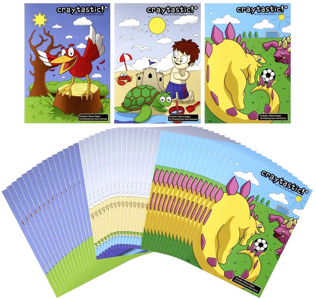 576-Pack Premium Kids Coloring Books - Bulk Variety Assortment (160 Dinosaur, 160 Ocean & 160 Animal Themes) 5