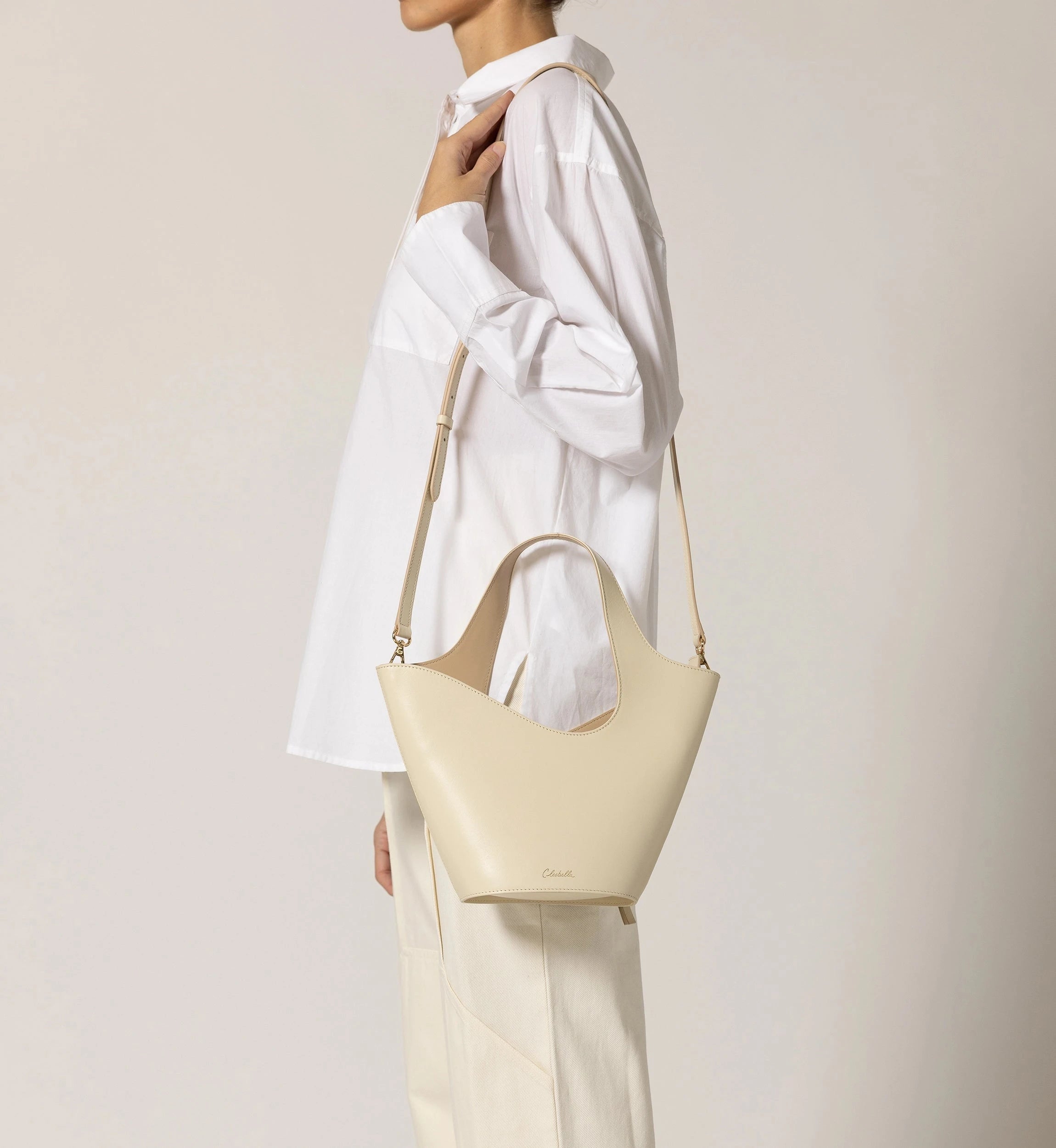 Mini Astrid Tote Bag for Women - Stylish Ivory & Moccasin Crossbody Shoulder Bag | Perfect for Work, Travel, Shopping & Everyday Use