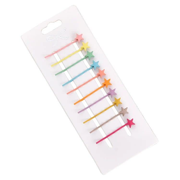 Vibrant Metal Bobby Pins Set (10 pcs) - Assorted Color Hair Clips for Women & Girls - Perfect for Valentine's Day Gifts, Birthday Presents, and Everyday Hair Styling - Great for Parties, Weddings, and Office Looks