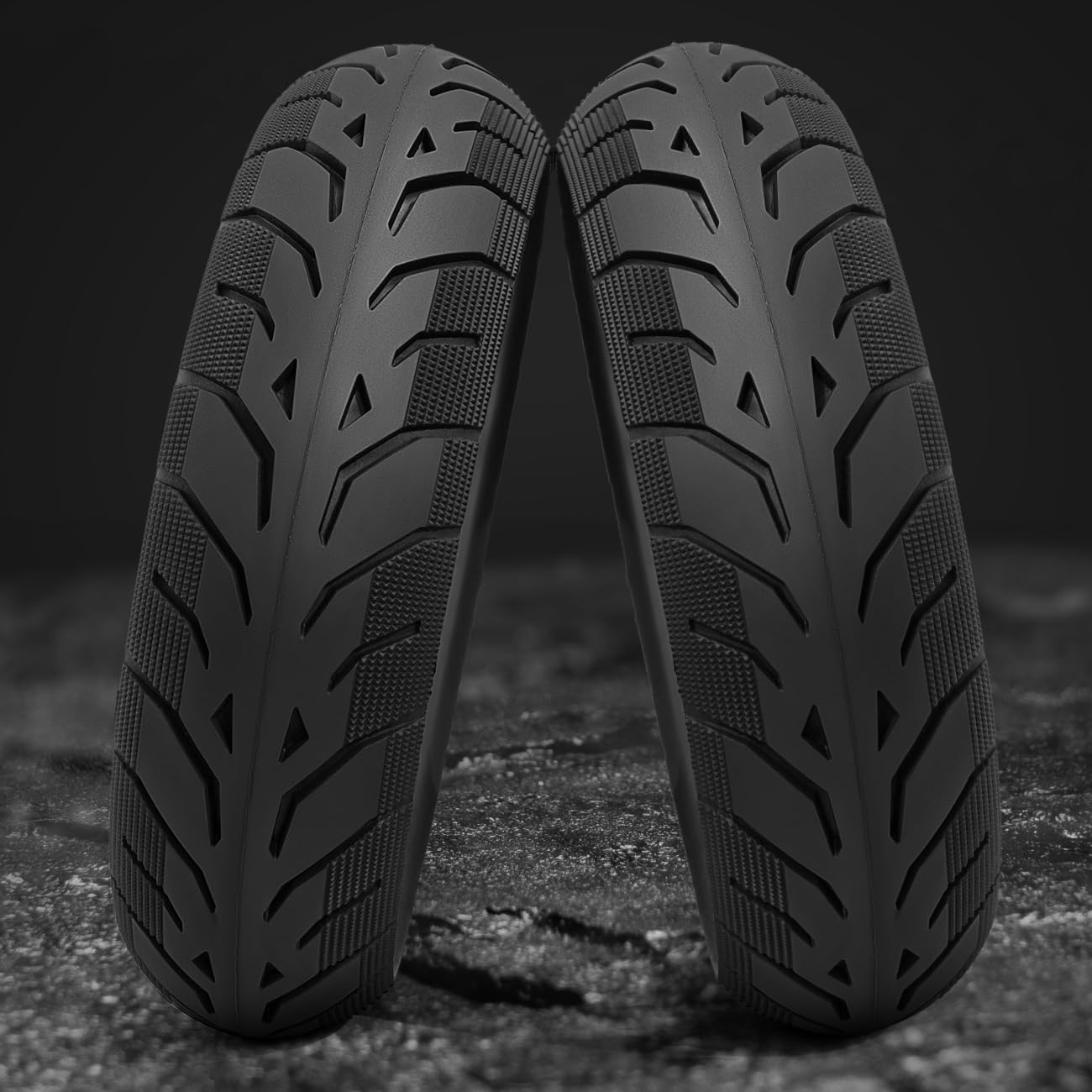 2Pcs 10x2.5 Inch Solid Rubber Tires for Electric Scooter - Replacement Wheels Compatible with Ninebot/Segway Max G30, Hiboy S2 Pro - Durable No-Flat Tires for Commuting & Urban Riding (P-T010)