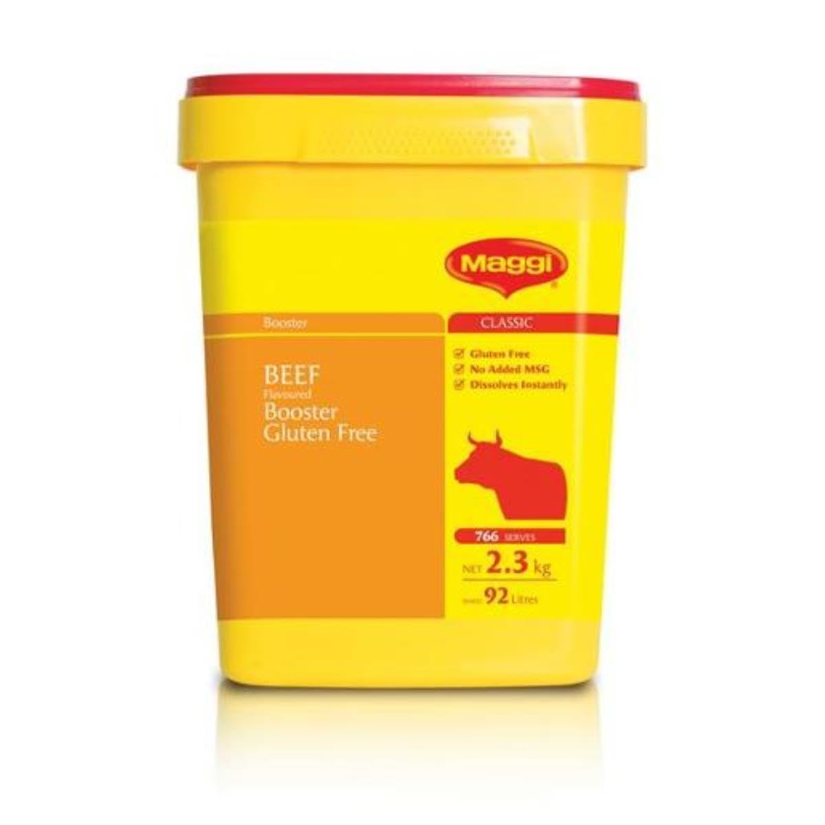 Maggi Gluten Free Beef Booster Seasoning 2.3kg (5.07lb) - All Natural Flavor Enhancer for Soups, Stews & Meat Dishes | Perfect for Home Cooking & Restaurant Use
