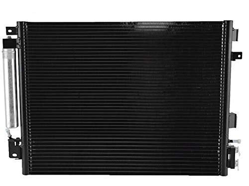 A/C Condenser and Receiver Drier Assembly with Power Steering Cooler & Transmission Oil Cooler - Compatible with 2009-2019 Dodge Charger - Perfect for Cooling System Repair & Maintenance