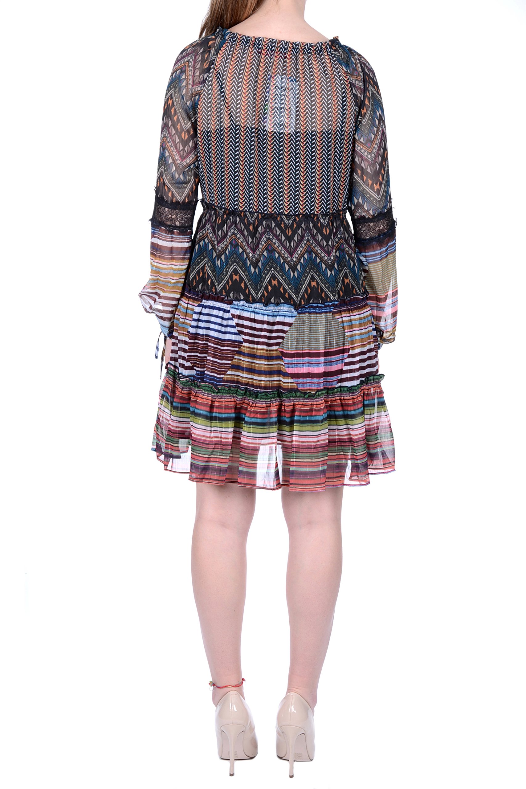 Desigual Women's Lena Woven Long Sleeve Dress - Stylish Floral Print Casual & Party Wear for Women