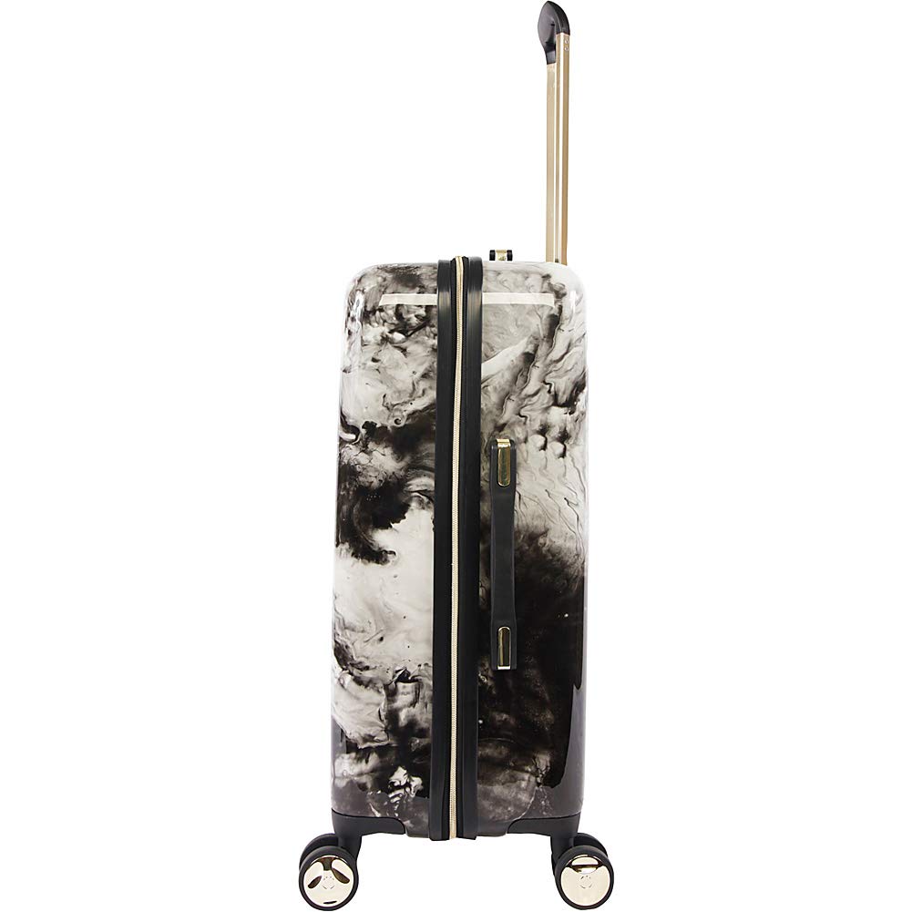 BEBE Luggage Teresa 3-Piece Spinner Suitcase Set - Black Marble Design, Lightweight Expandable Hardshell Luggage with 360° Wheels for Travel, Business Trips & Family Vacations