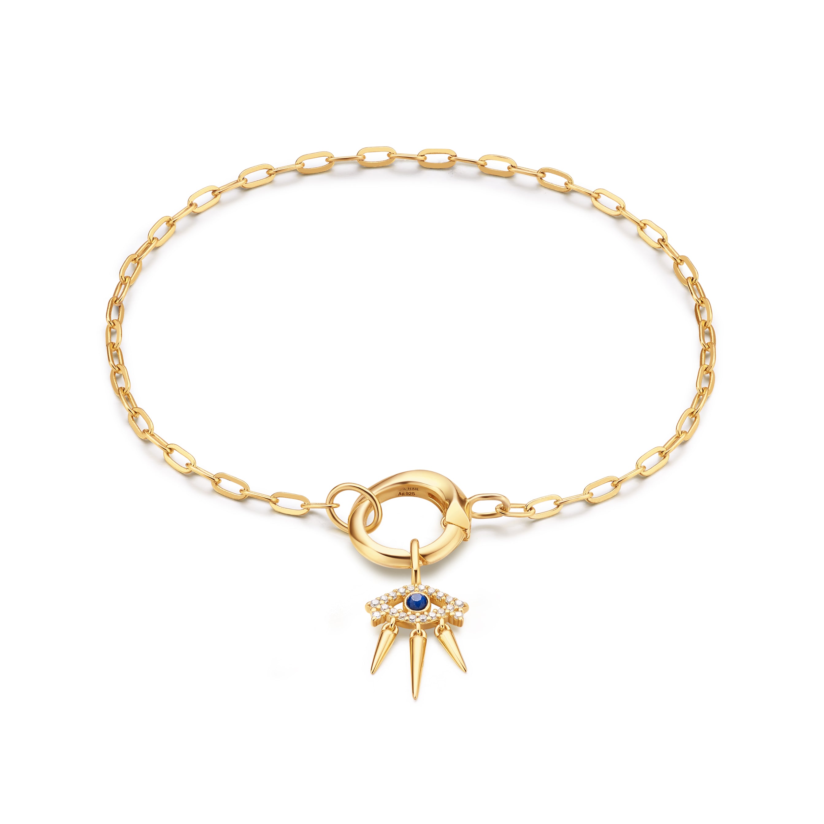 Evil Eye Bracelet for Women - 18K Gold Plated Protection Charm Bangle - Perfect for Gifts, Spiritual Healing & Everyday Wear