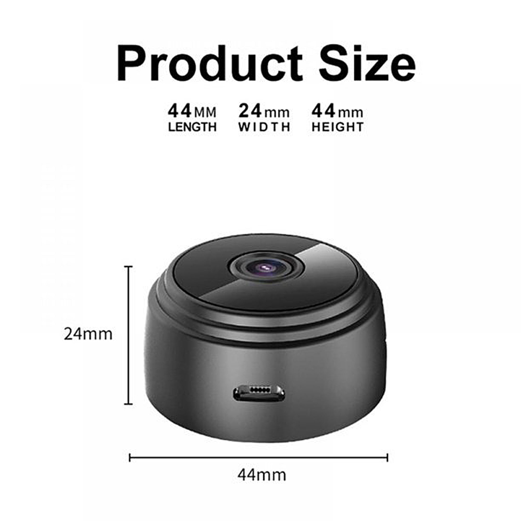 Edenn Mini Camera - 1080P HD Portable Spy Camera with Night Vision, Motion Detection | Perfect for Home Security, Baby Monitoring, Pet Watching & Travel Surveillance