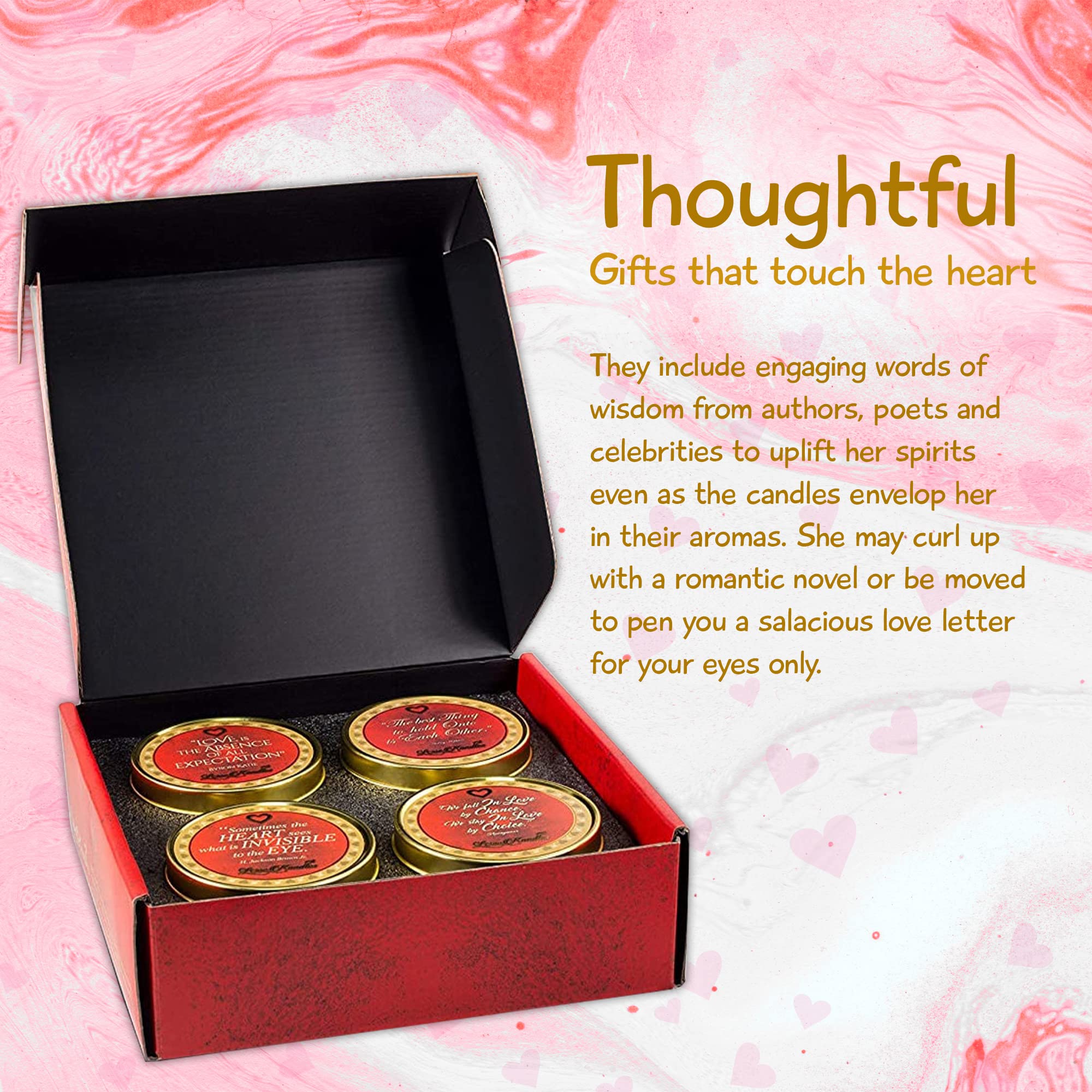 Love Kandles - Aromatherapy Candle Gift Set for Women, Relaxing Scented Candles for Bath & Tub, Stress Relief & Home Spa | Perfect for Meditation, Yoga, Romantic Nights & Self-Care Gifts